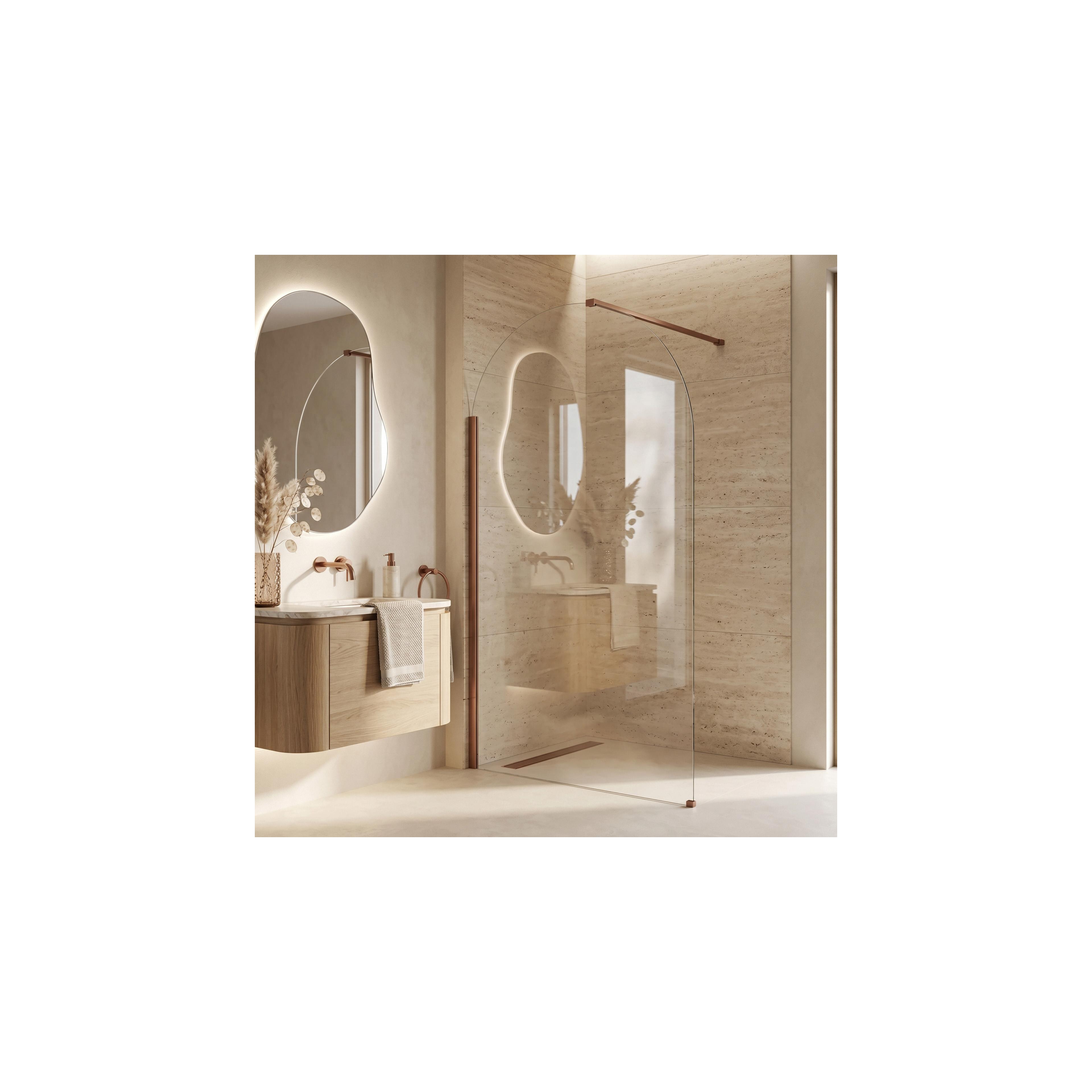 Duschvägg Rea Heaven Brush Copper 120