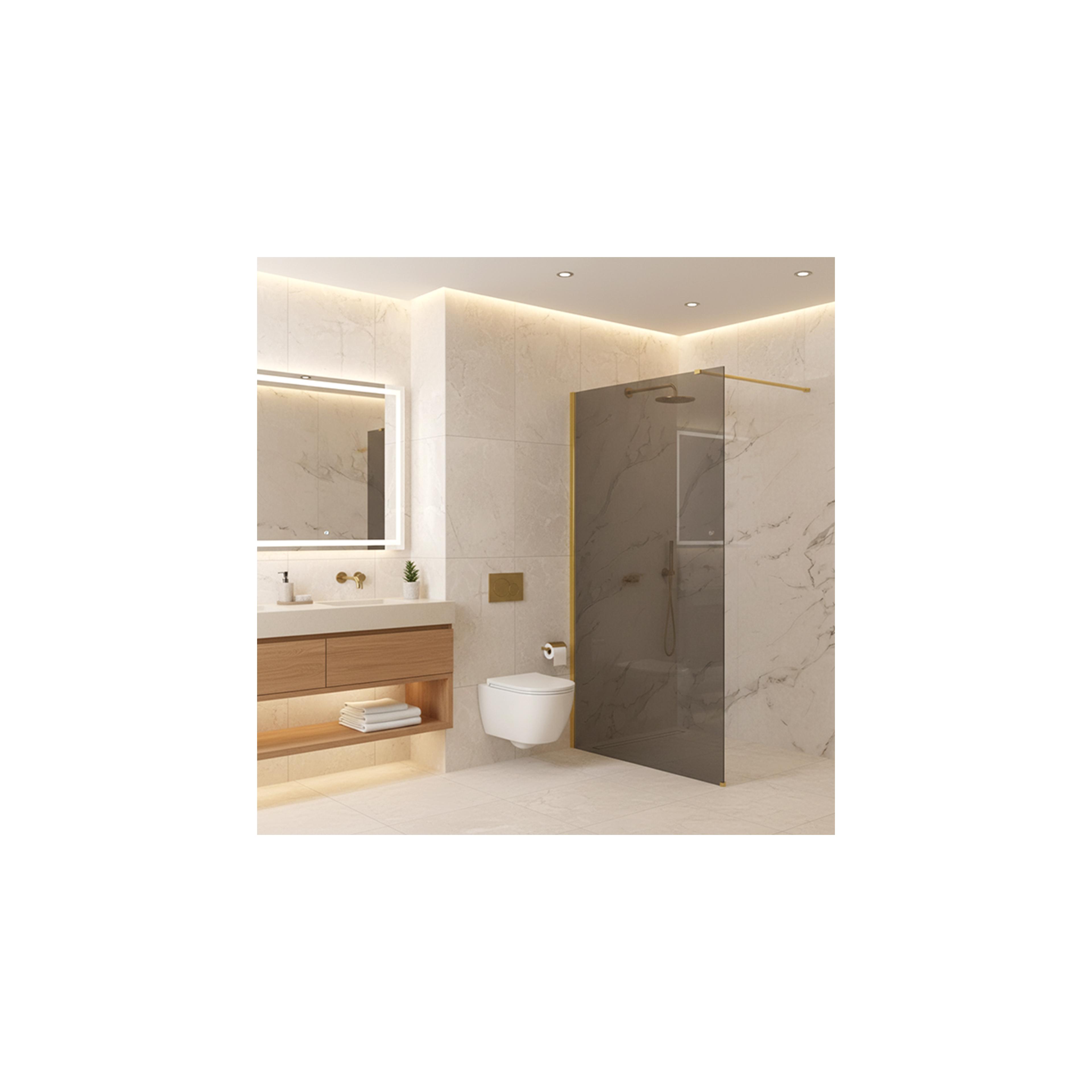 Paroi de douche Rea Flexi Grey / Gold 90