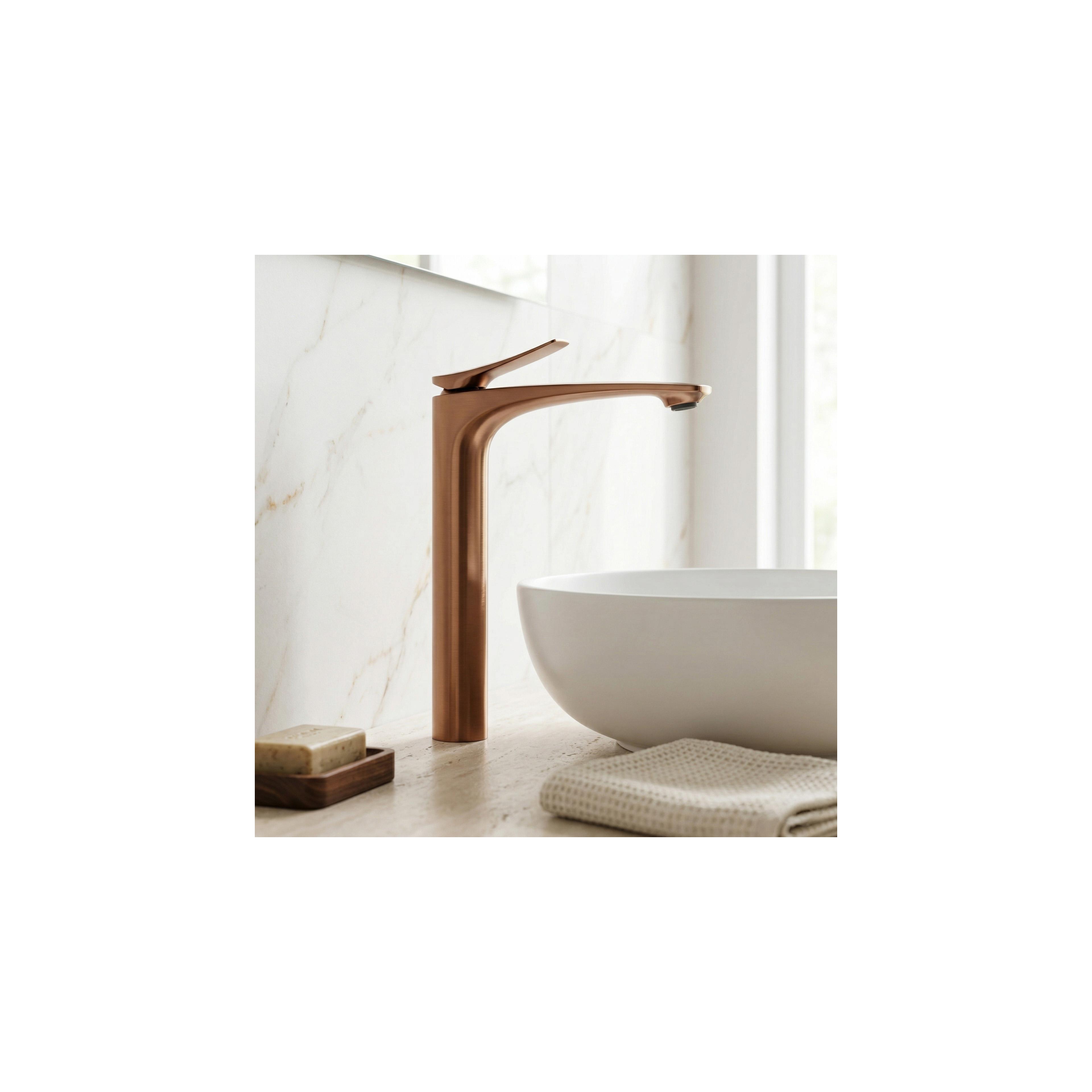 Bateria Umywalkowa REA Vision Brush Copper High