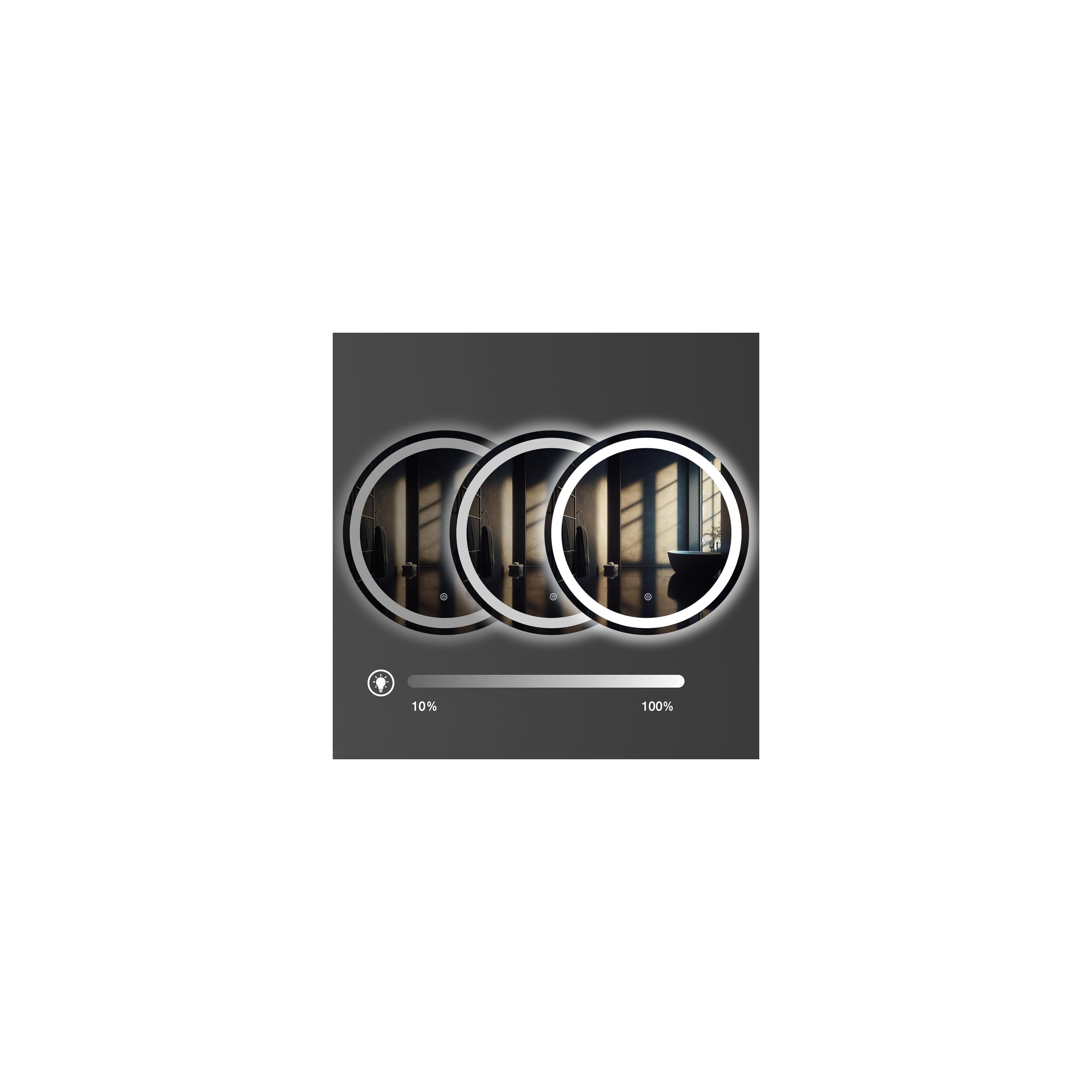 Miroir LED 60cm BAS P11240
