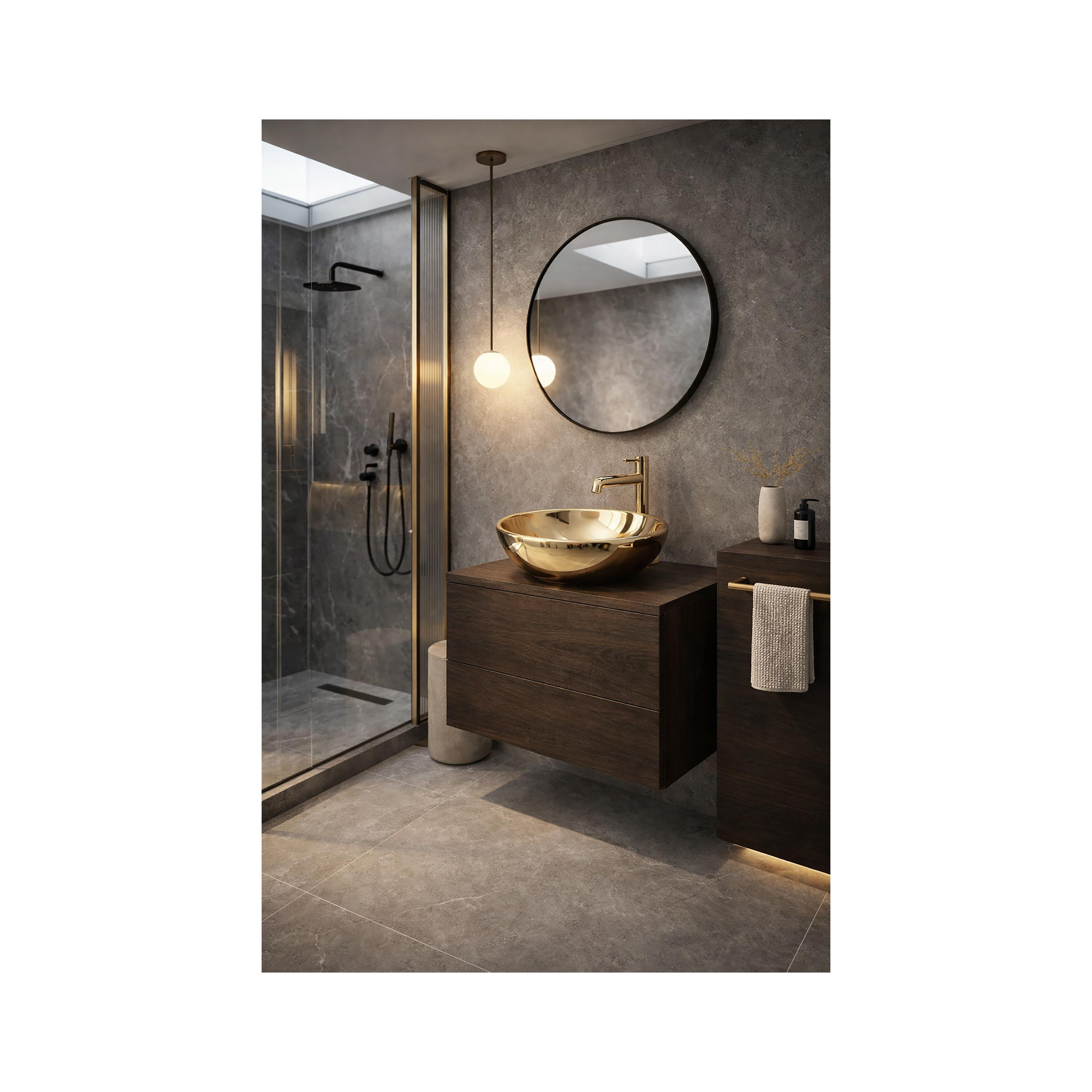 Lavoar pentru blat Rea Sofia Gold