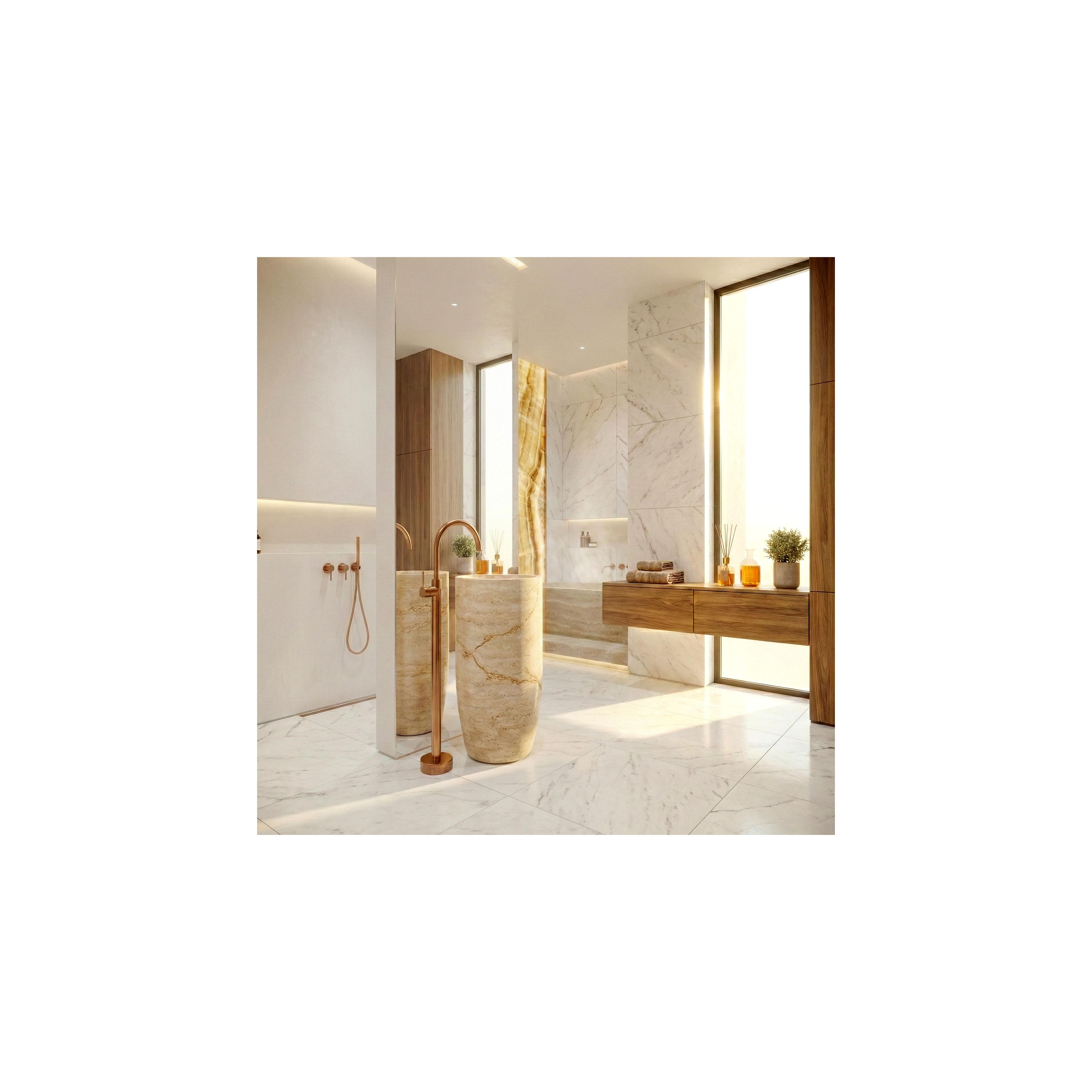 Robinet de lavabo Rea Lungo Brush Copper