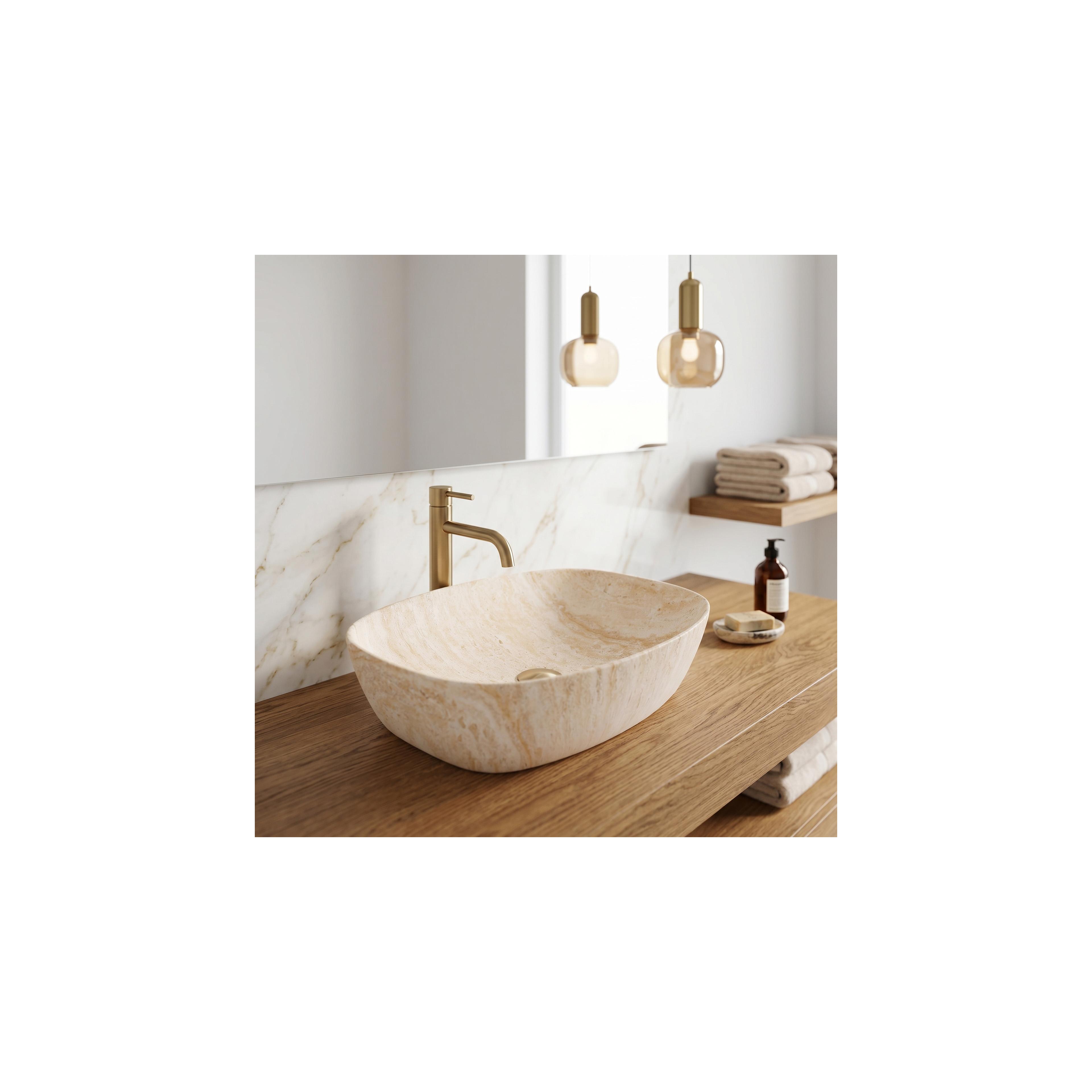 Countertop Basin Rea Freja Travertine Matt