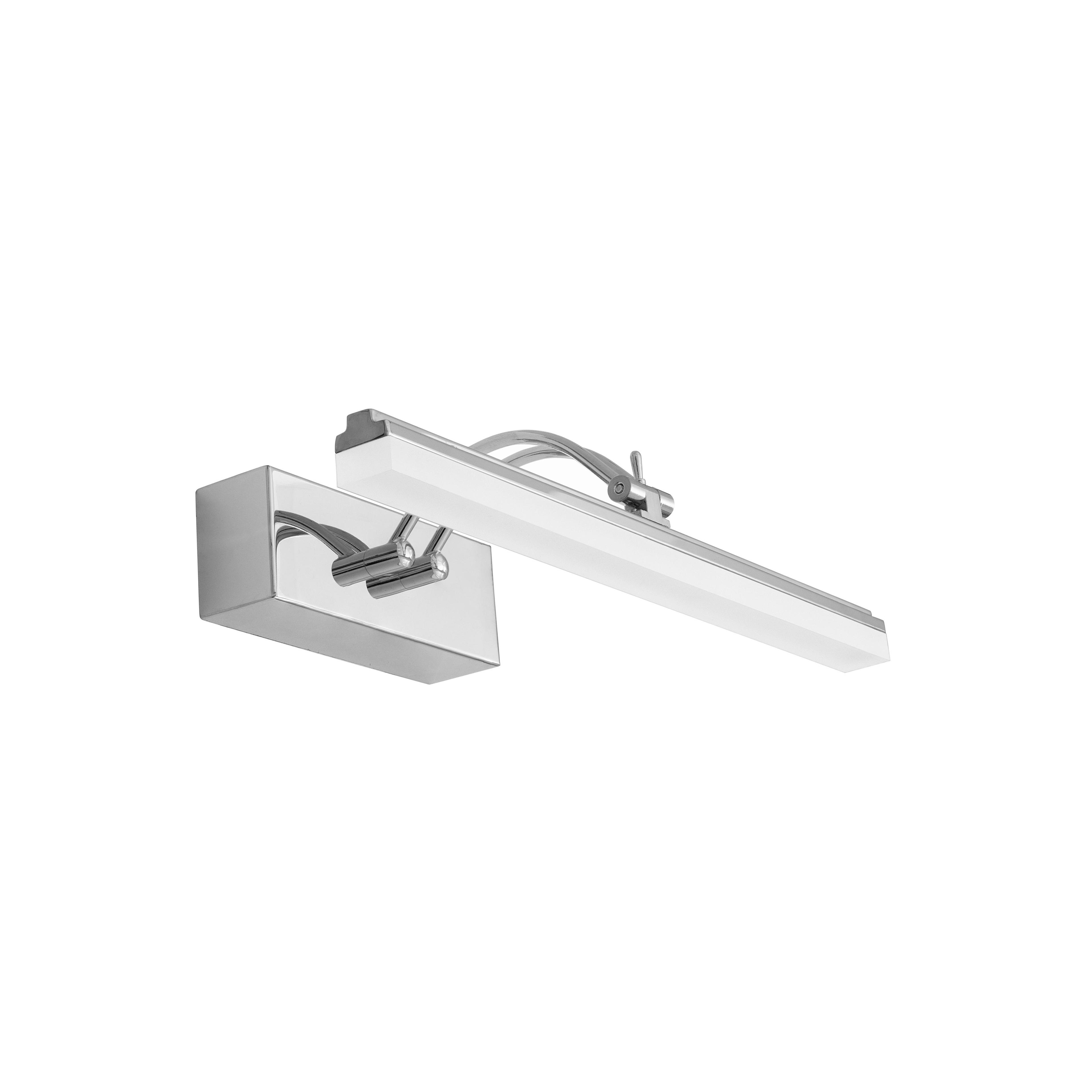 LED VANNAS ISTABAS SIENAS LAMPA VIRS SPOGUĻA 9W 40CM APP372-1W HROMS