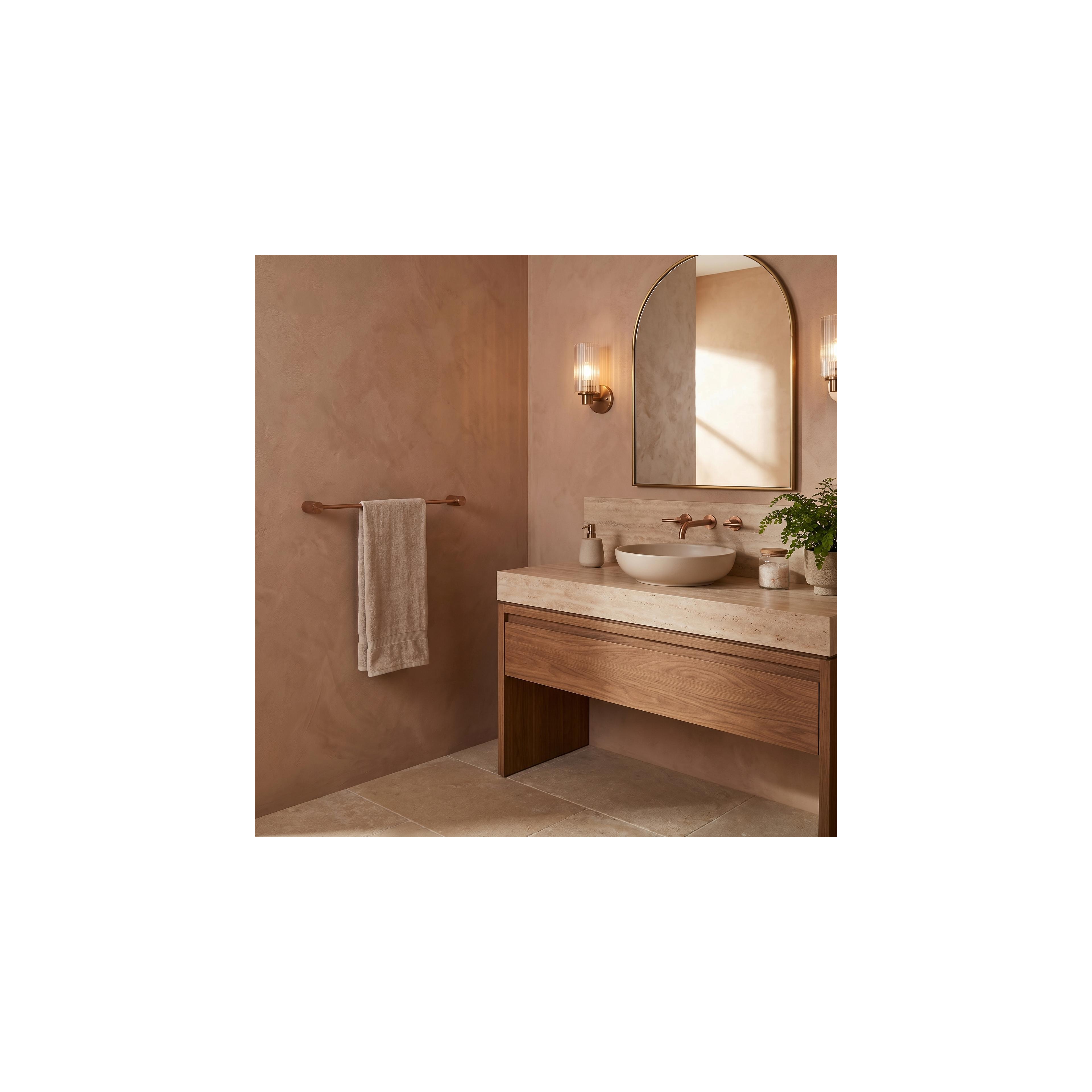 Kylpyhuoneen naulakko 64101 SOLO Brush Copper