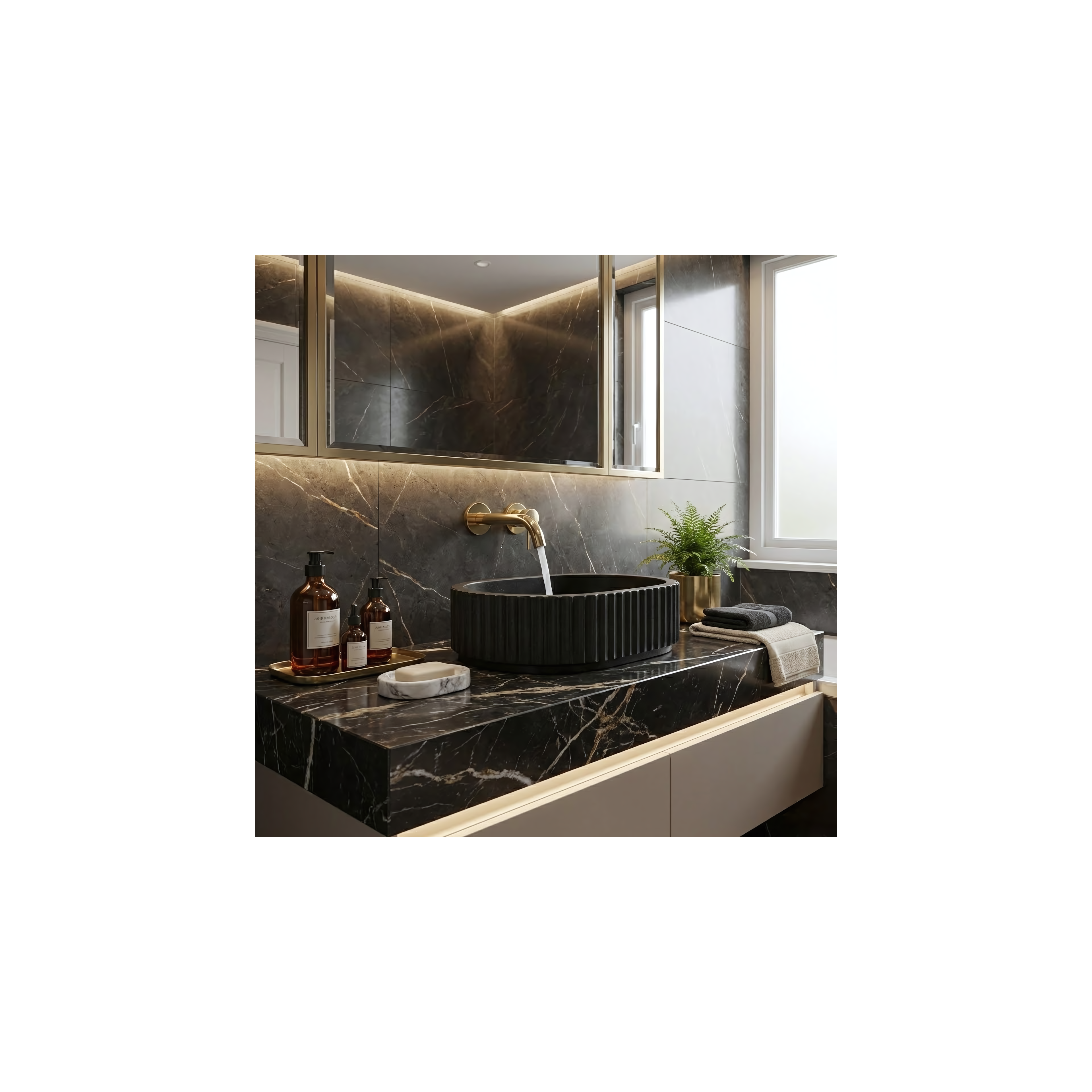 Countertop Basin Rea Margaret Black