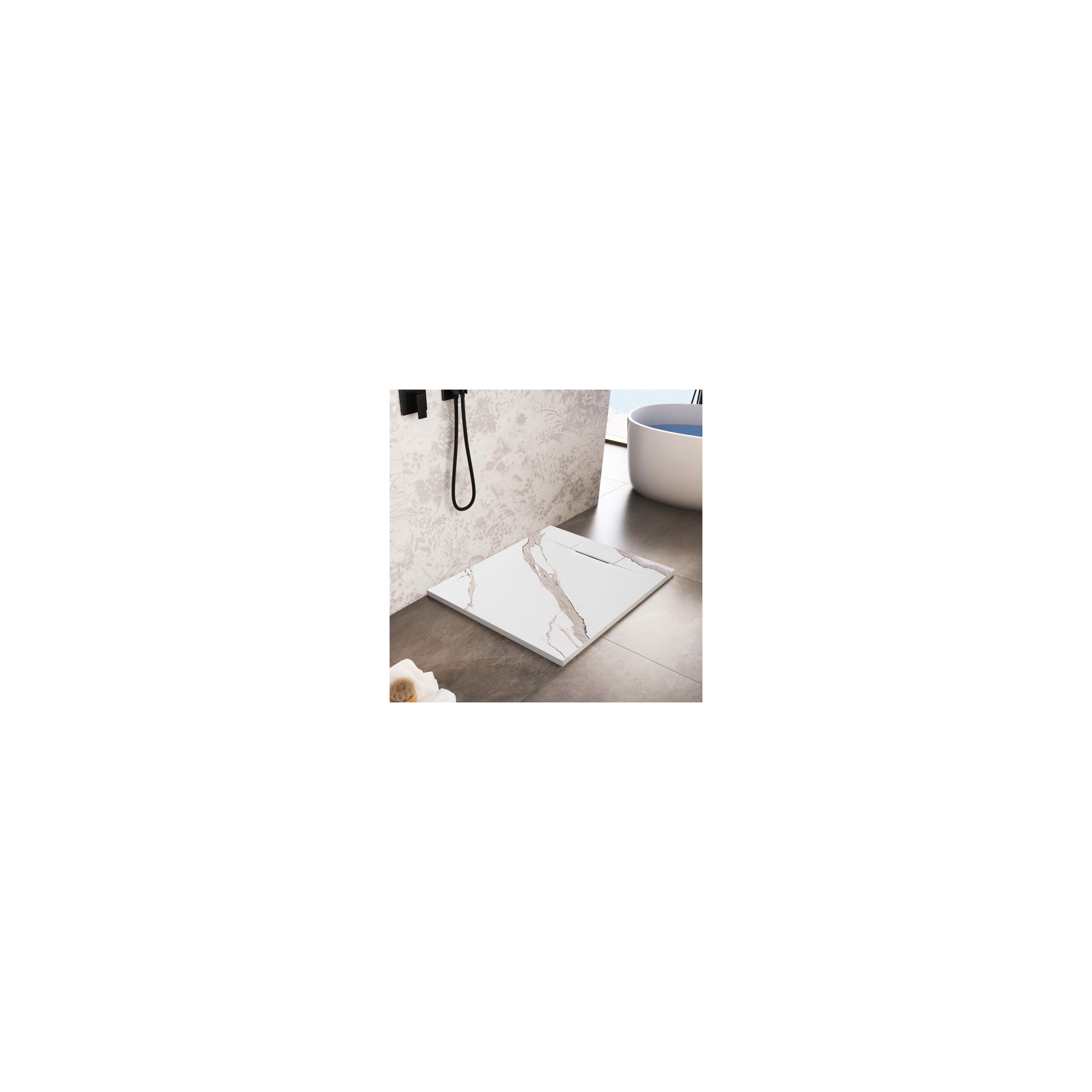Duschtasse Bazalt CARRARA WHITE 90x90