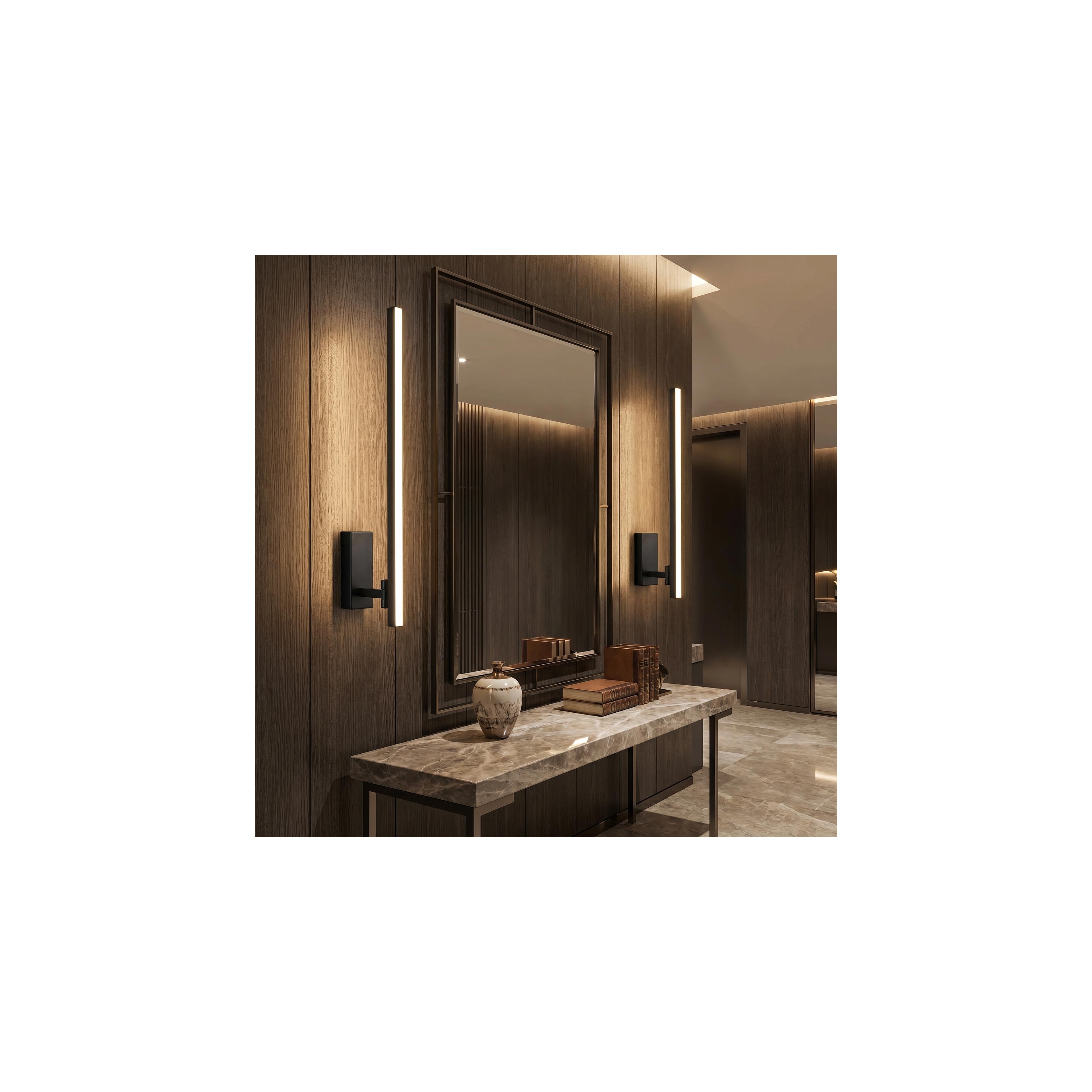 Vannitoa seina LED-valgusti SWE036-1W 80cm BLACK