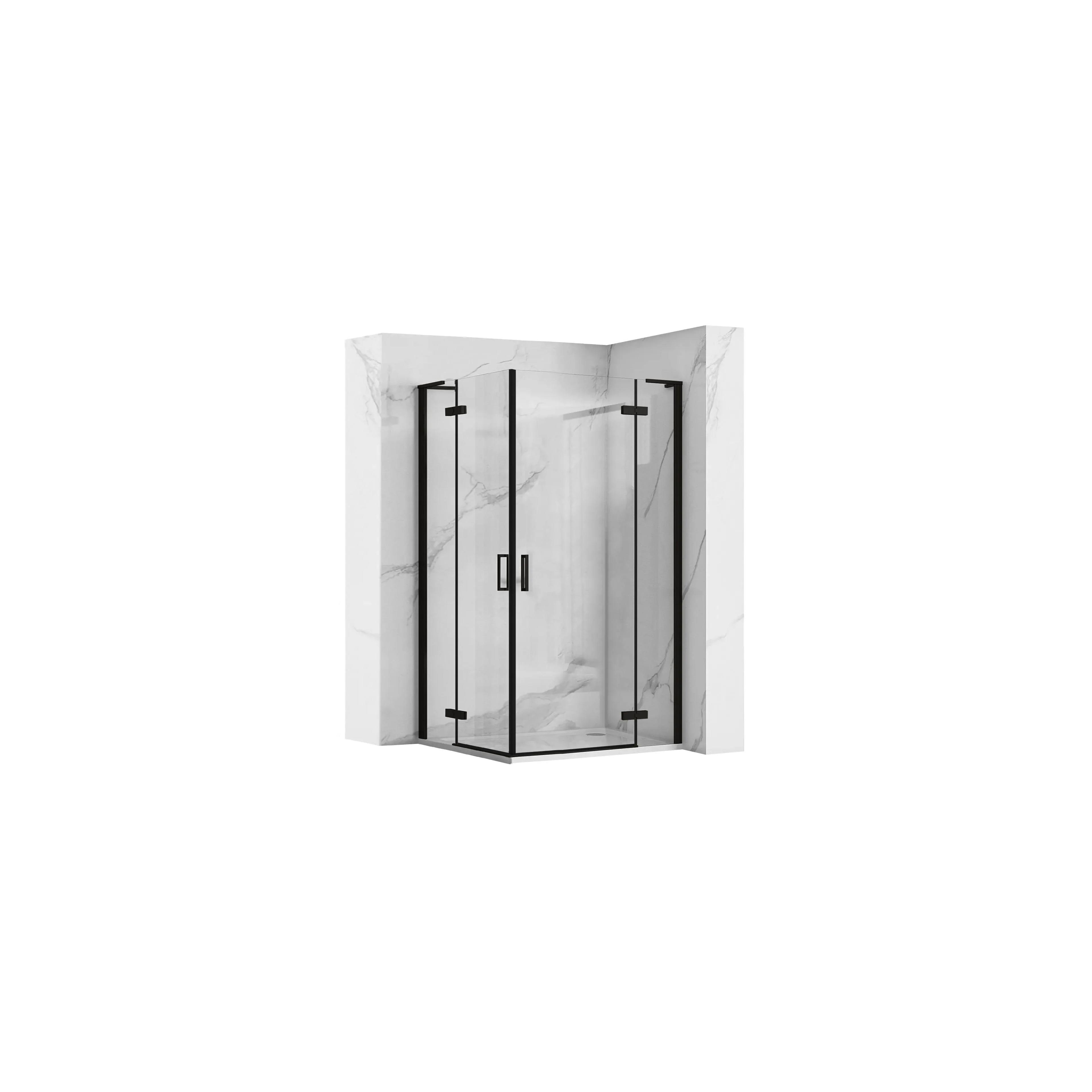 Tuš kabina REA Hugo Double Black 90x100