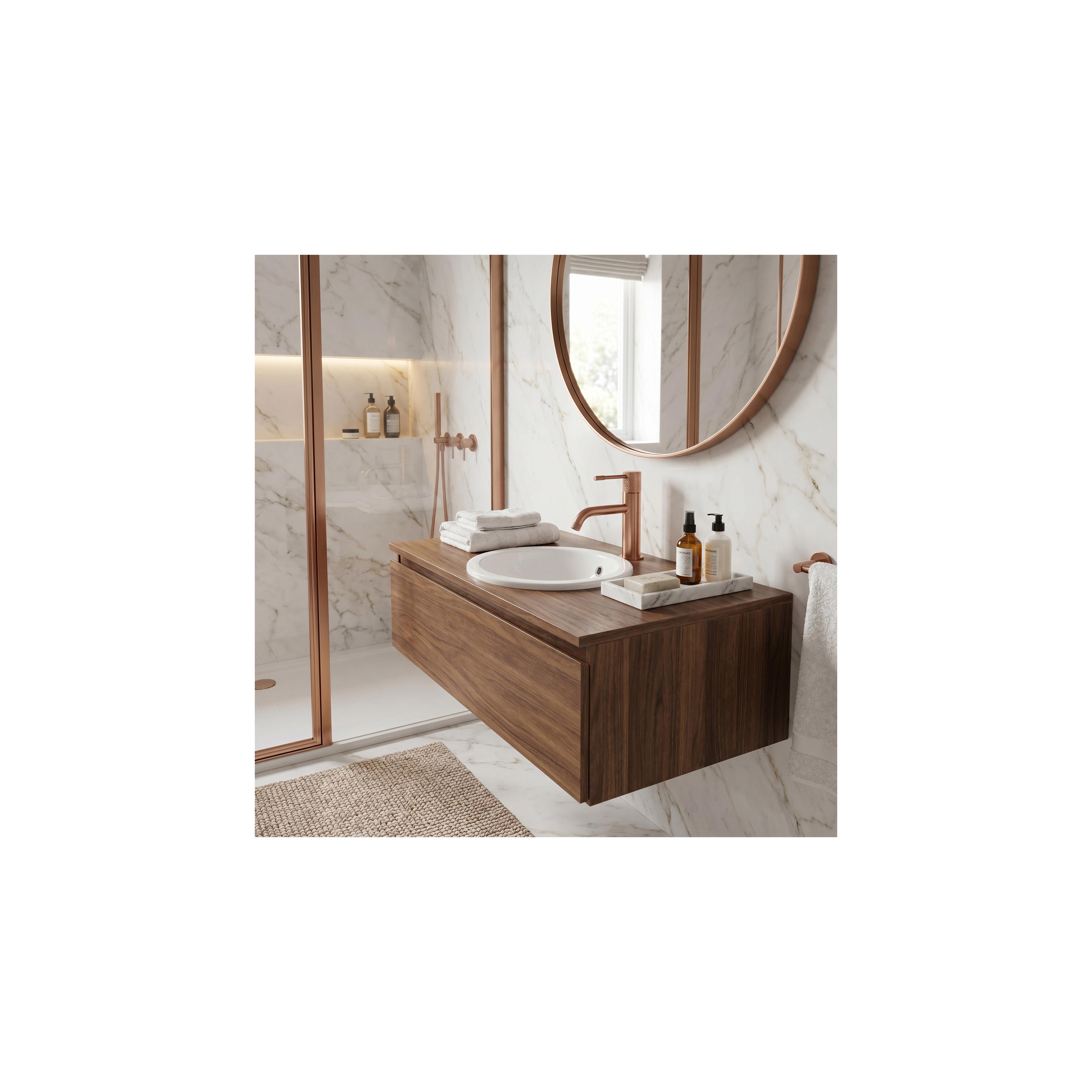 Bathroom faucet Rea Venti Brush Copper Low