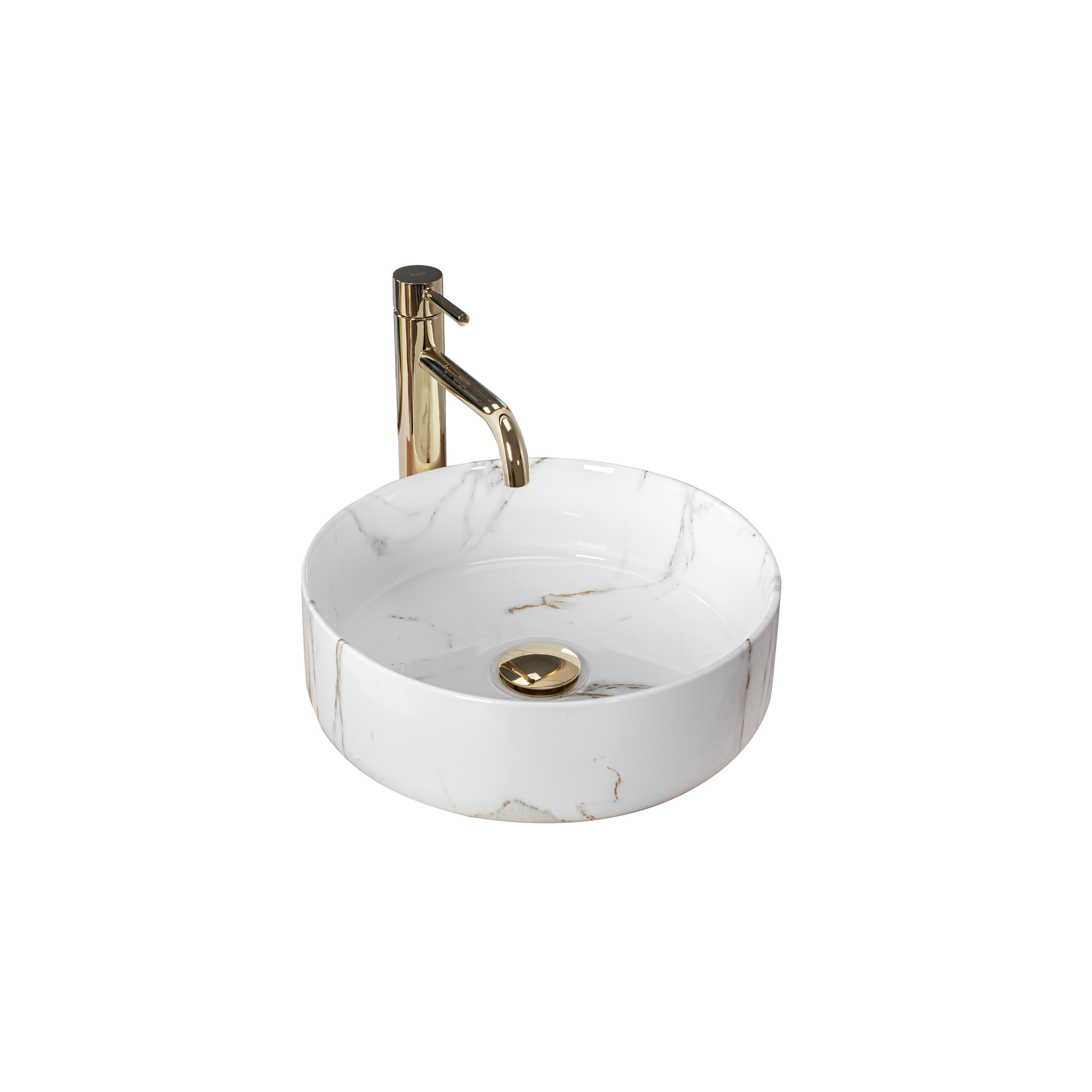 Countertop washbasin Rea Sami Aiax Shiny