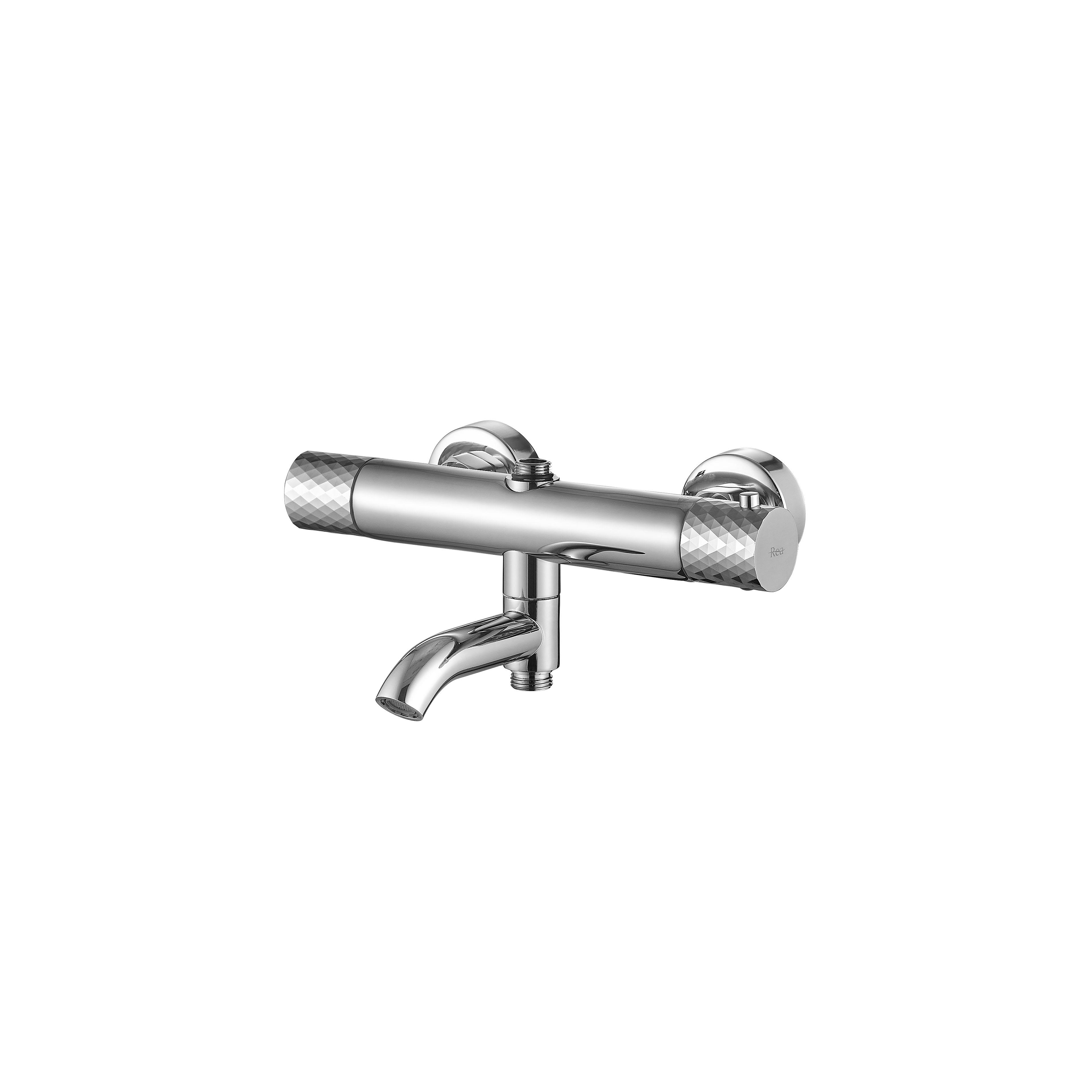 Thermostatic shower system Rea Lungo Diamond Chrome
