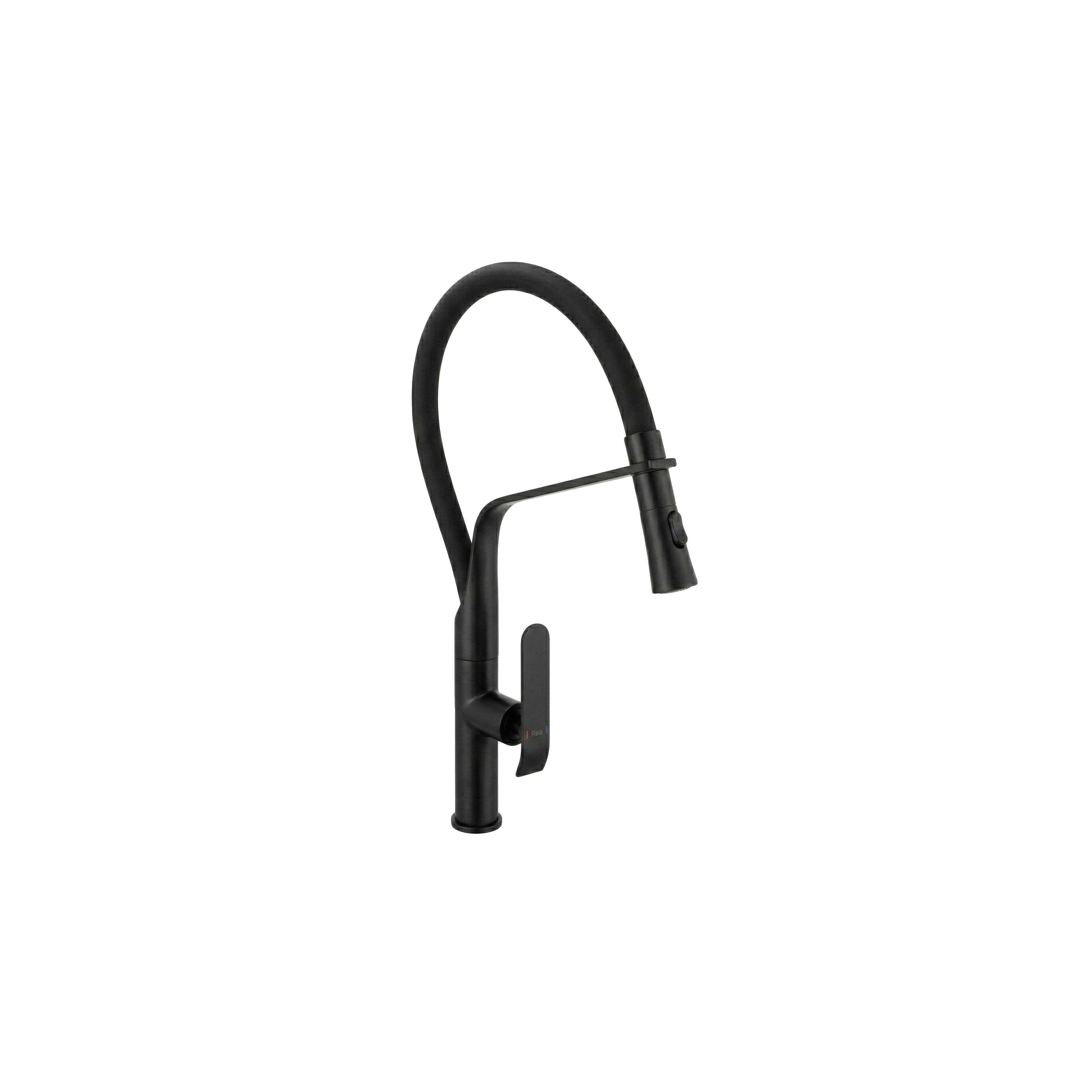 Robinet de cuisine Rea Castor Black Mat