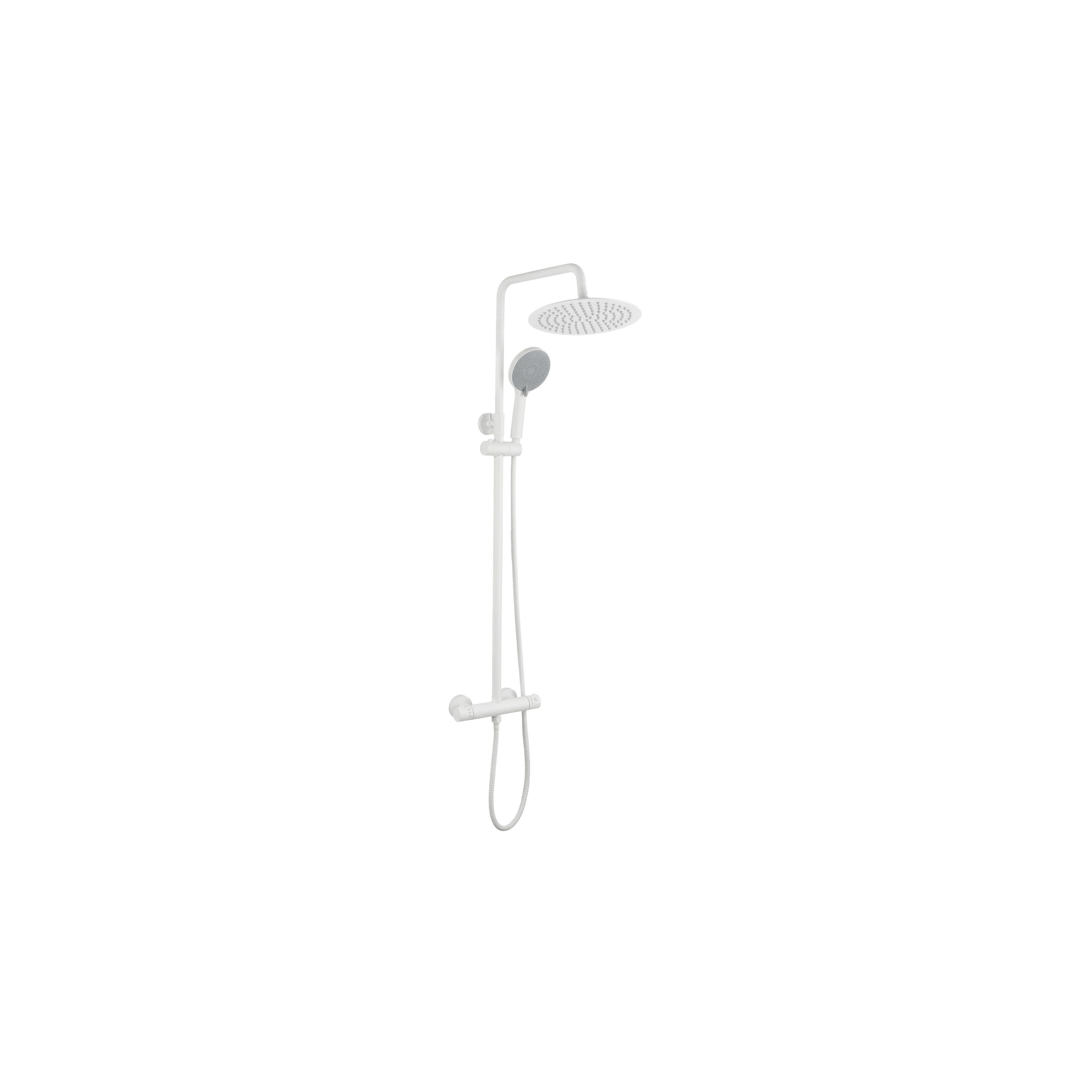 Shower set without spout with thermostat Rea Lungo White