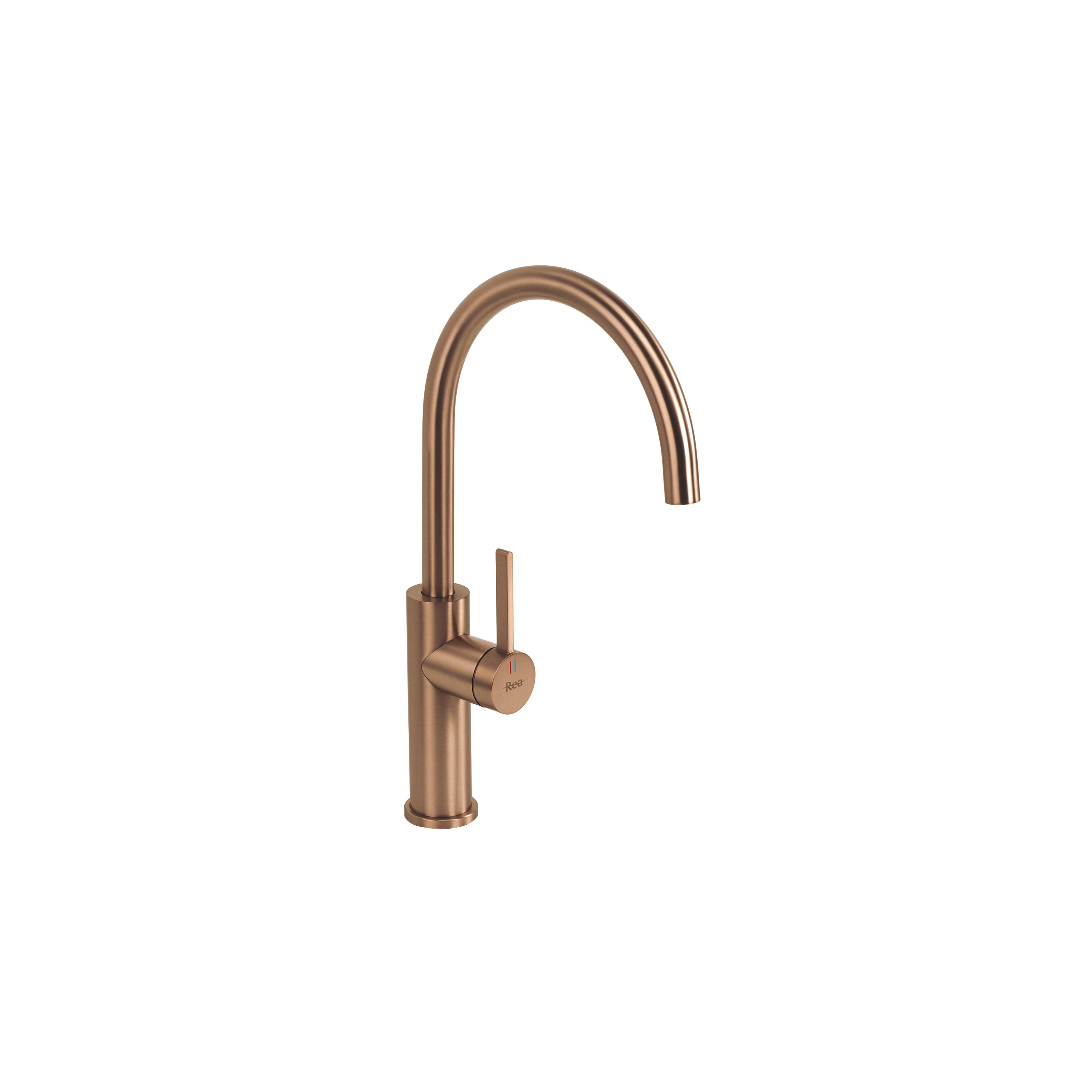 Kitchen faucet REA Rivo Brush Copper