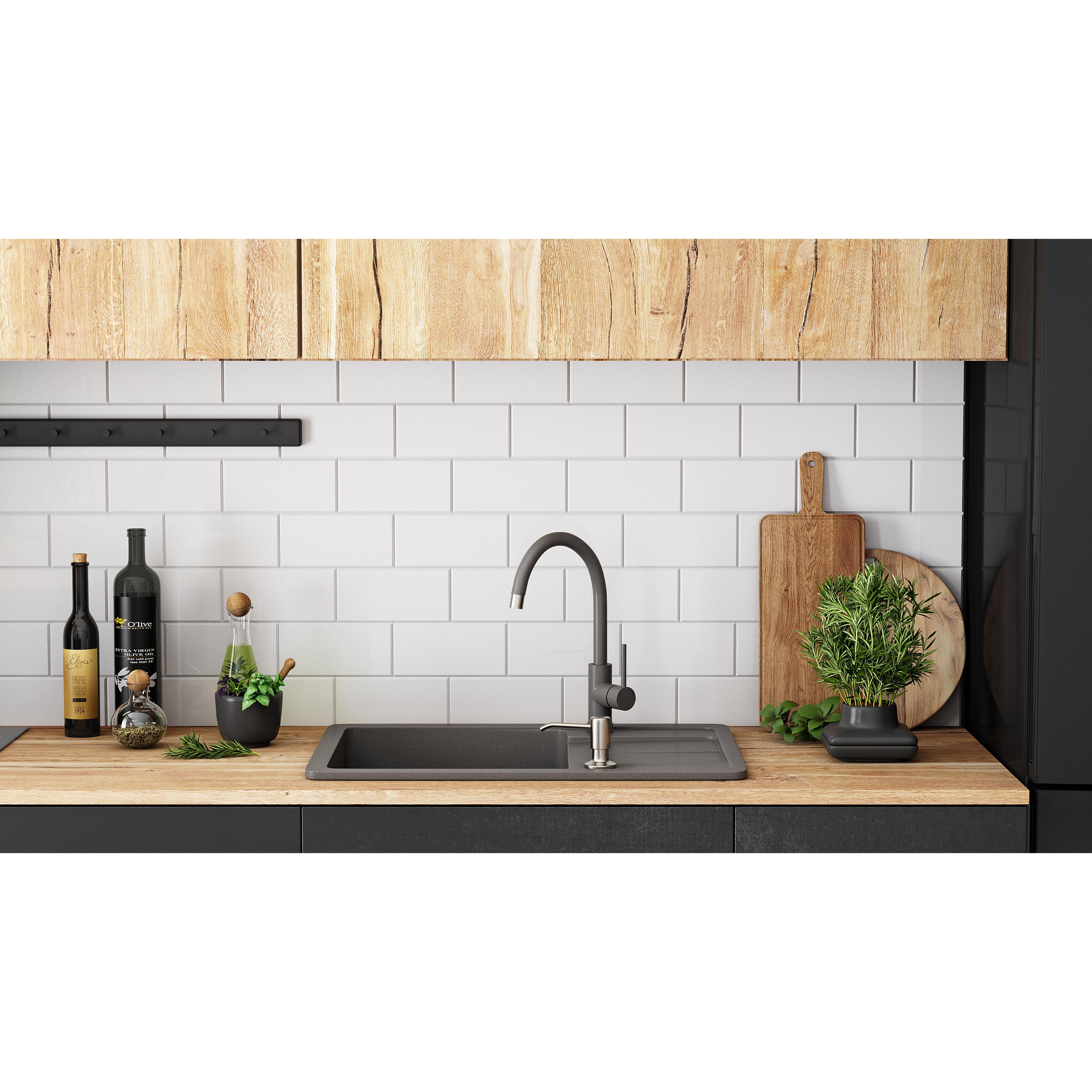Sinks granit Nils Grey set 5in1