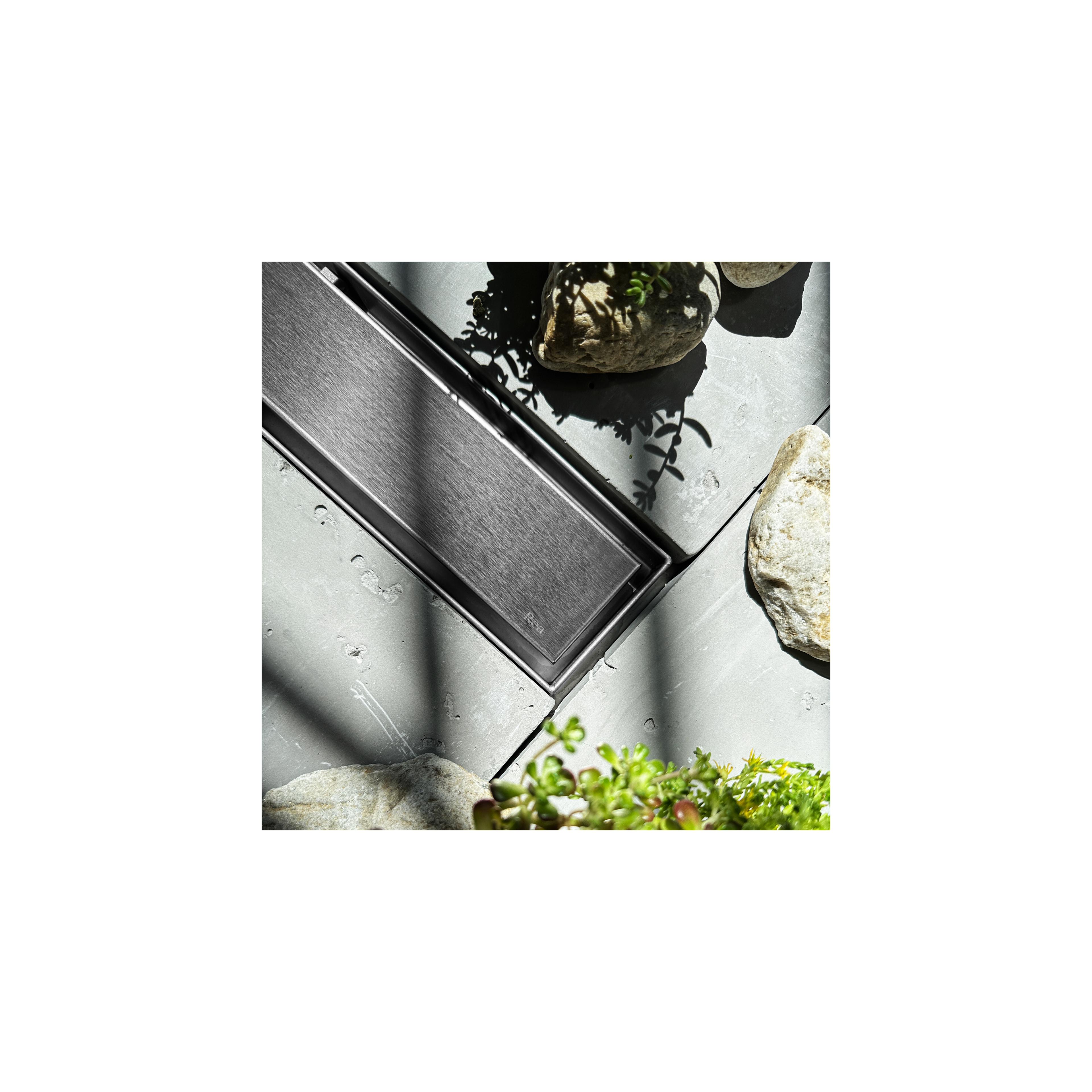 Drain linéaire REA NEOX PRO Nickiel Brush 80