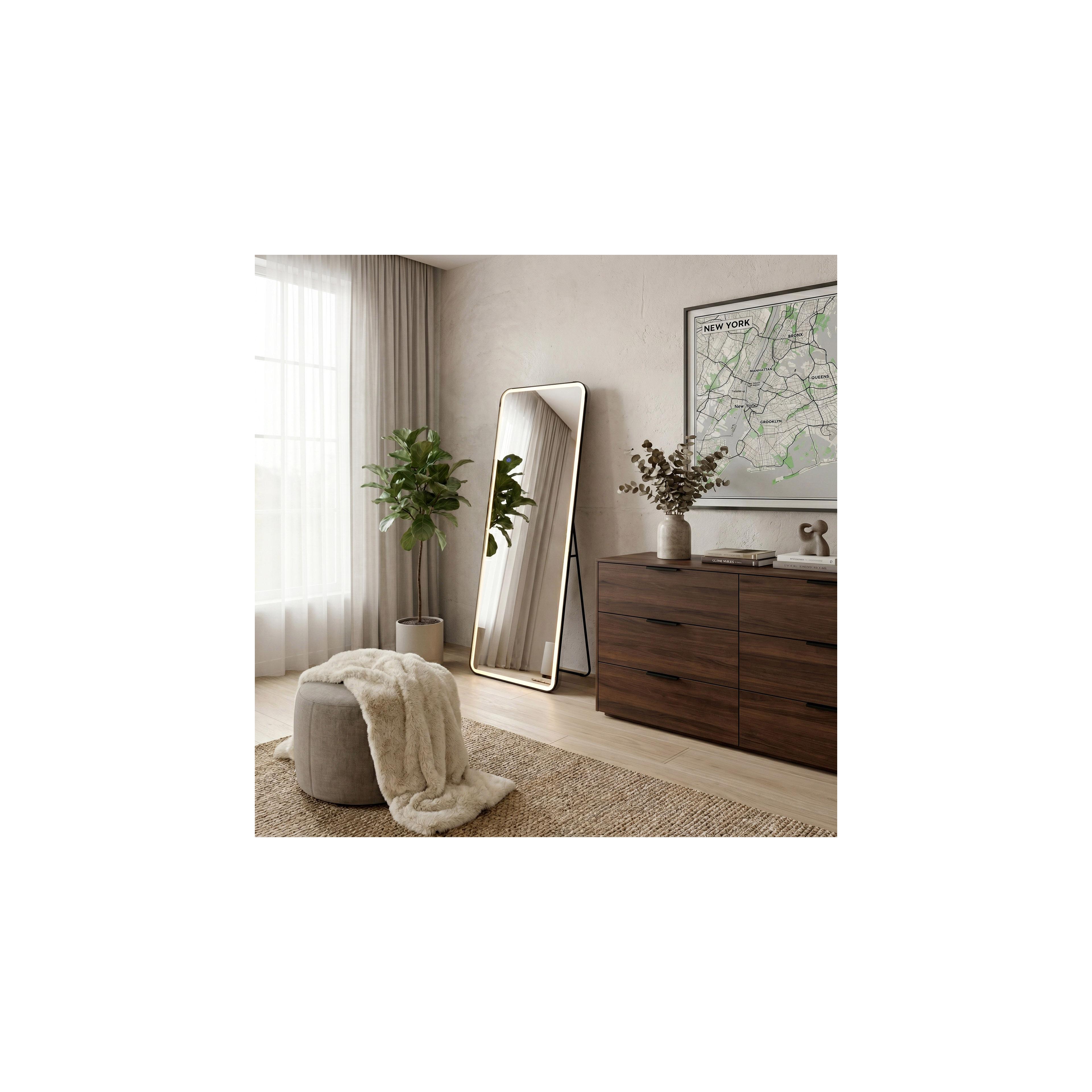 LED-SPEGEL Classico 50x160cm Black