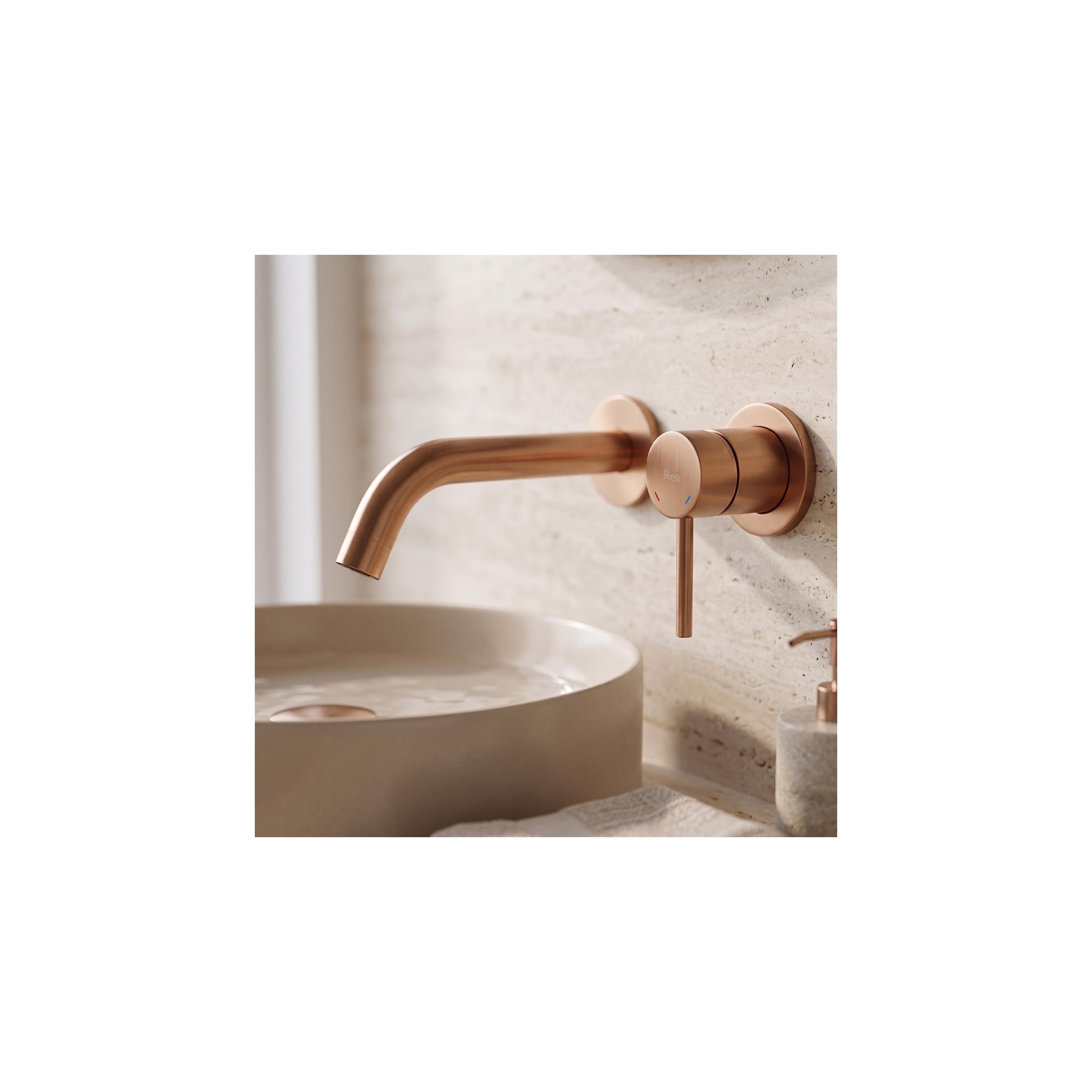 Wall Mounted faucet Rea Clif Brush Copper