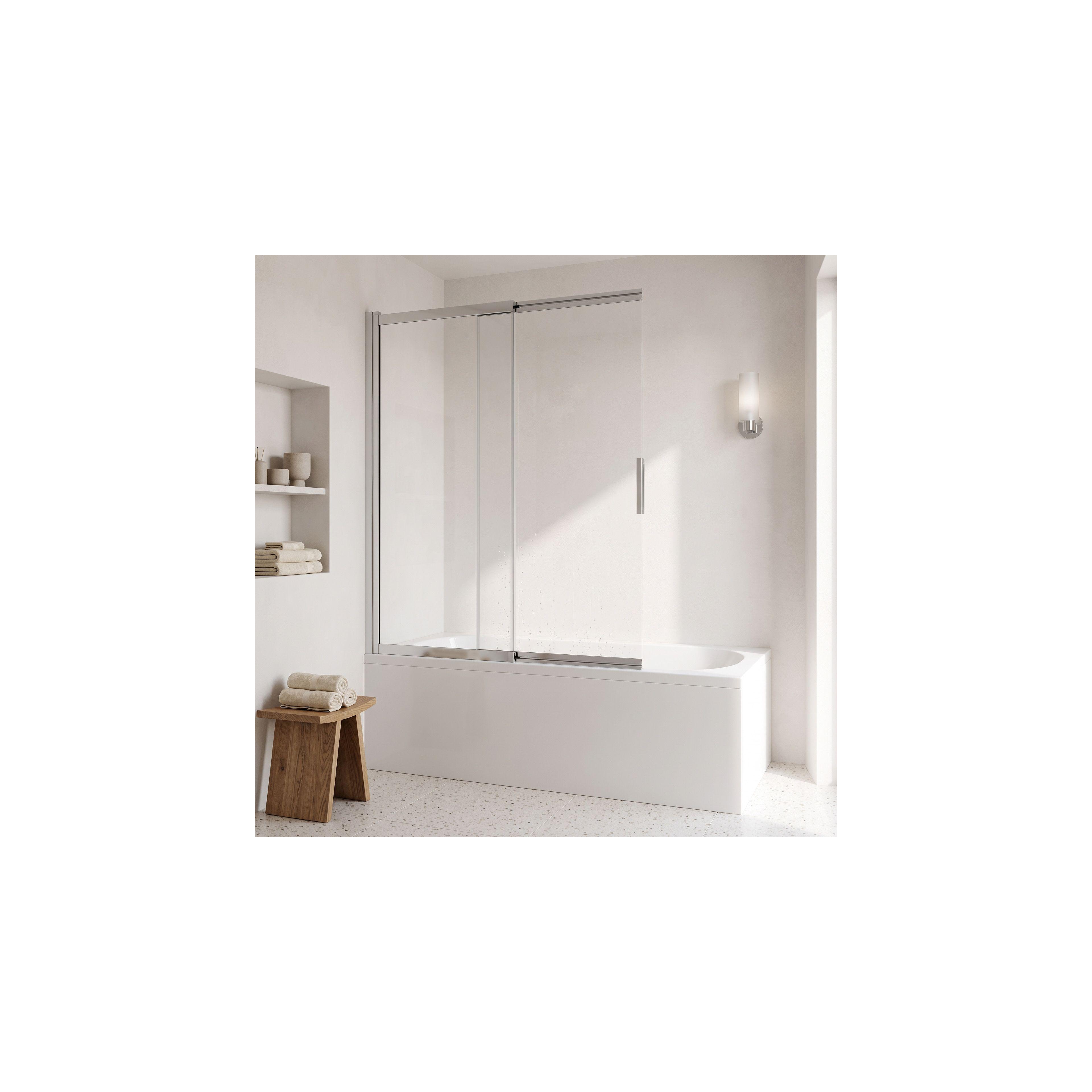 Paravento vasca scorrevole REA Dario Chrome 100