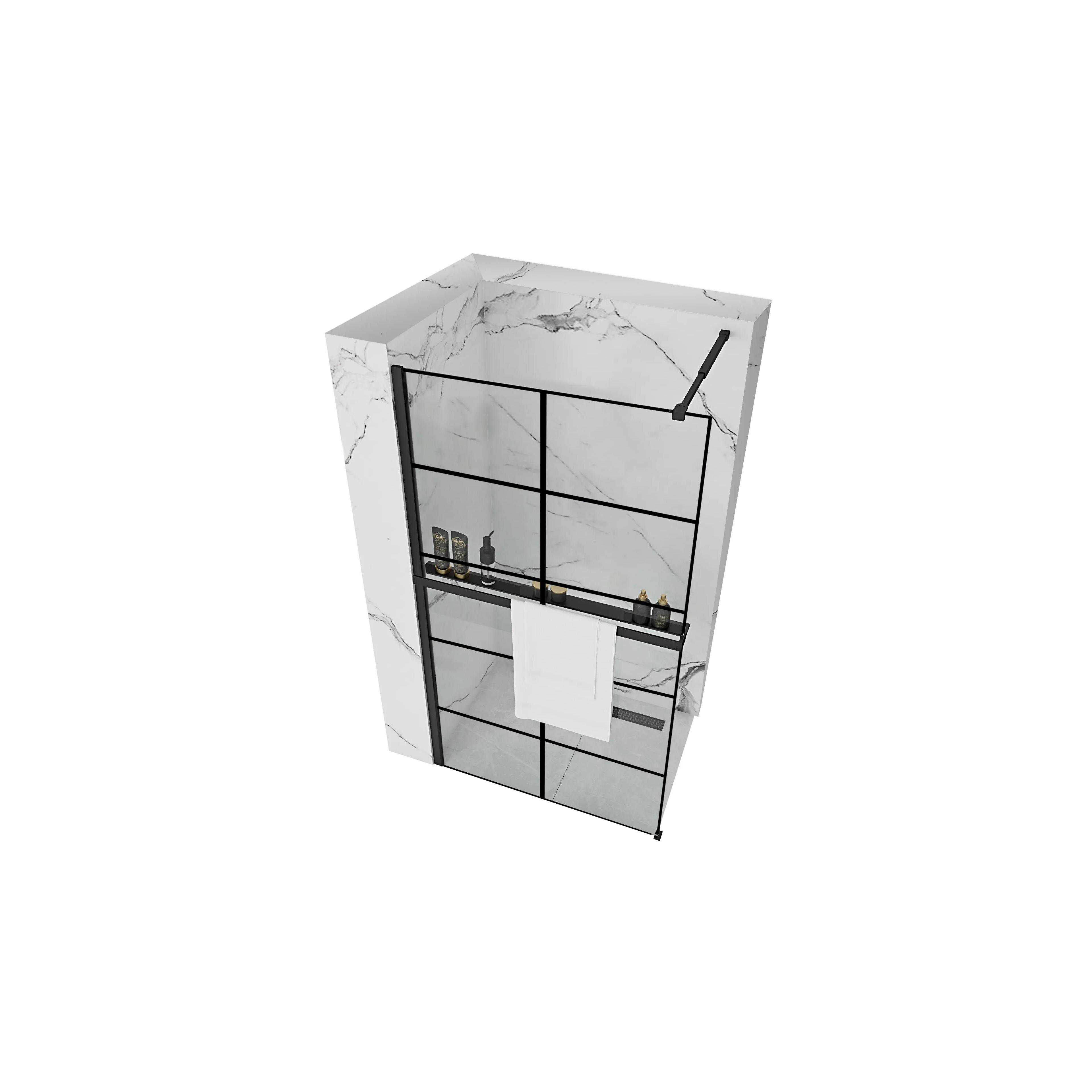 Shower screen Rea Bler-1 70 + shelf and hanger EVO