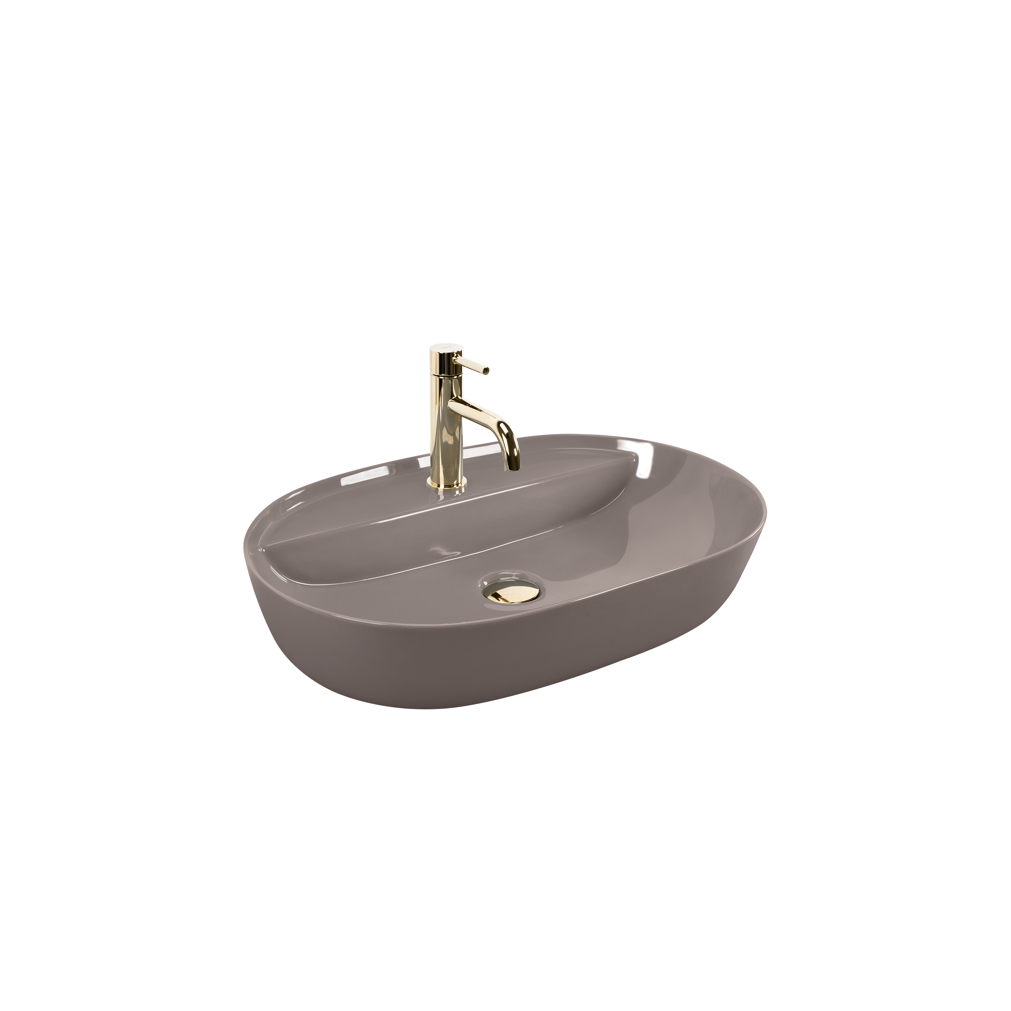 Umywalka REA Aura 61 Beige Shiny