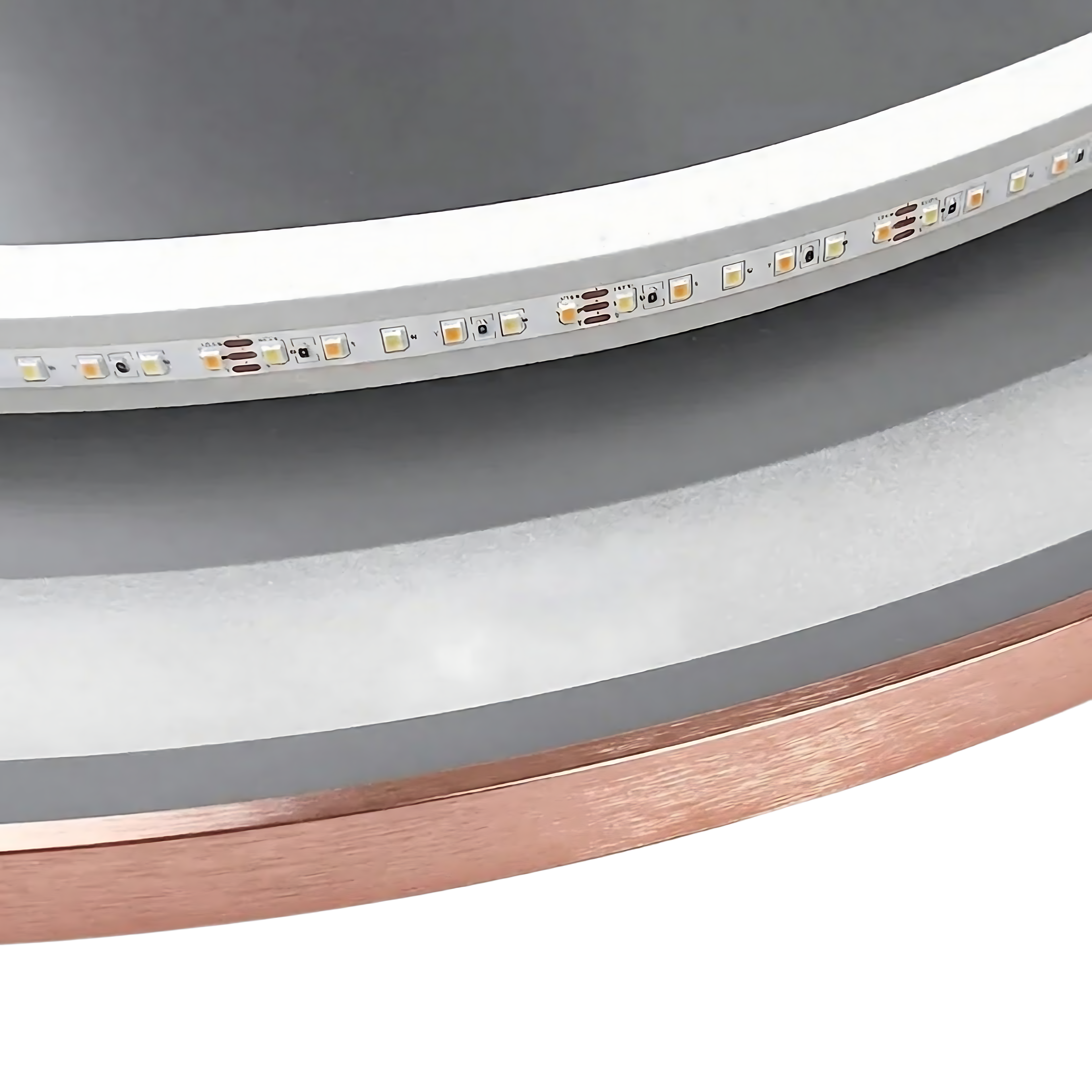 LED sienas spogulis 70cm MMJ BRUSH COPPER