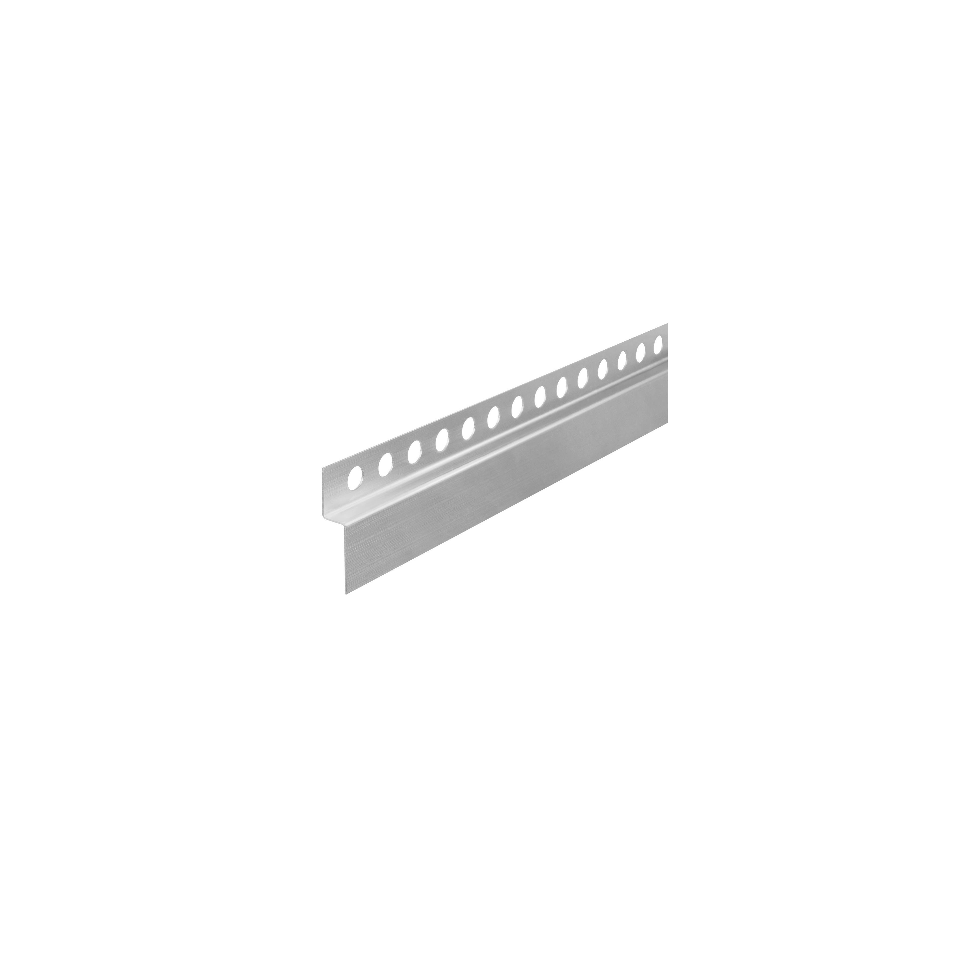 Bande de bordure de receveur de douche avant 120cm BRUSH NICKEL