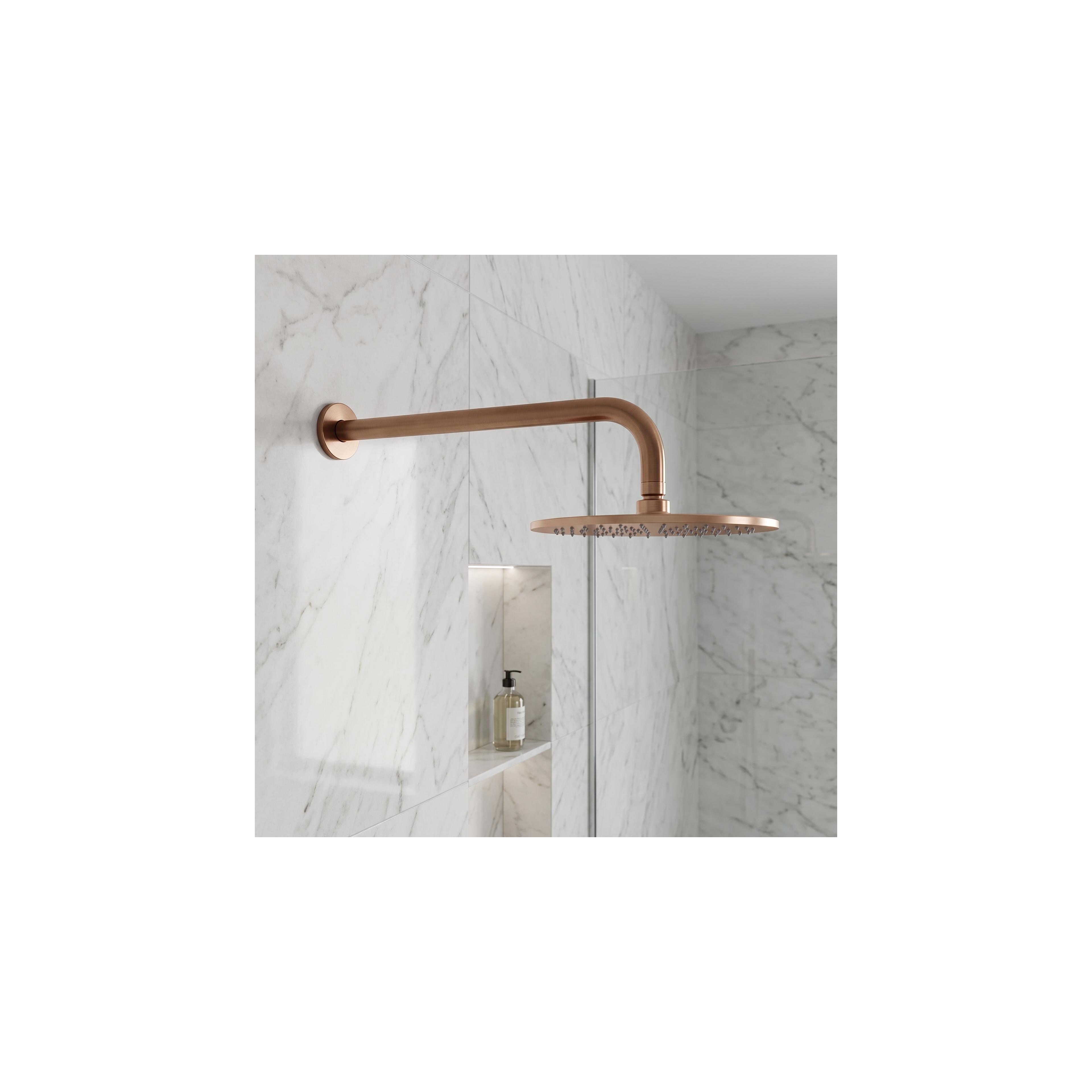 Кръгло рамо за душ пита REA JS-9021 40cm Brush copper