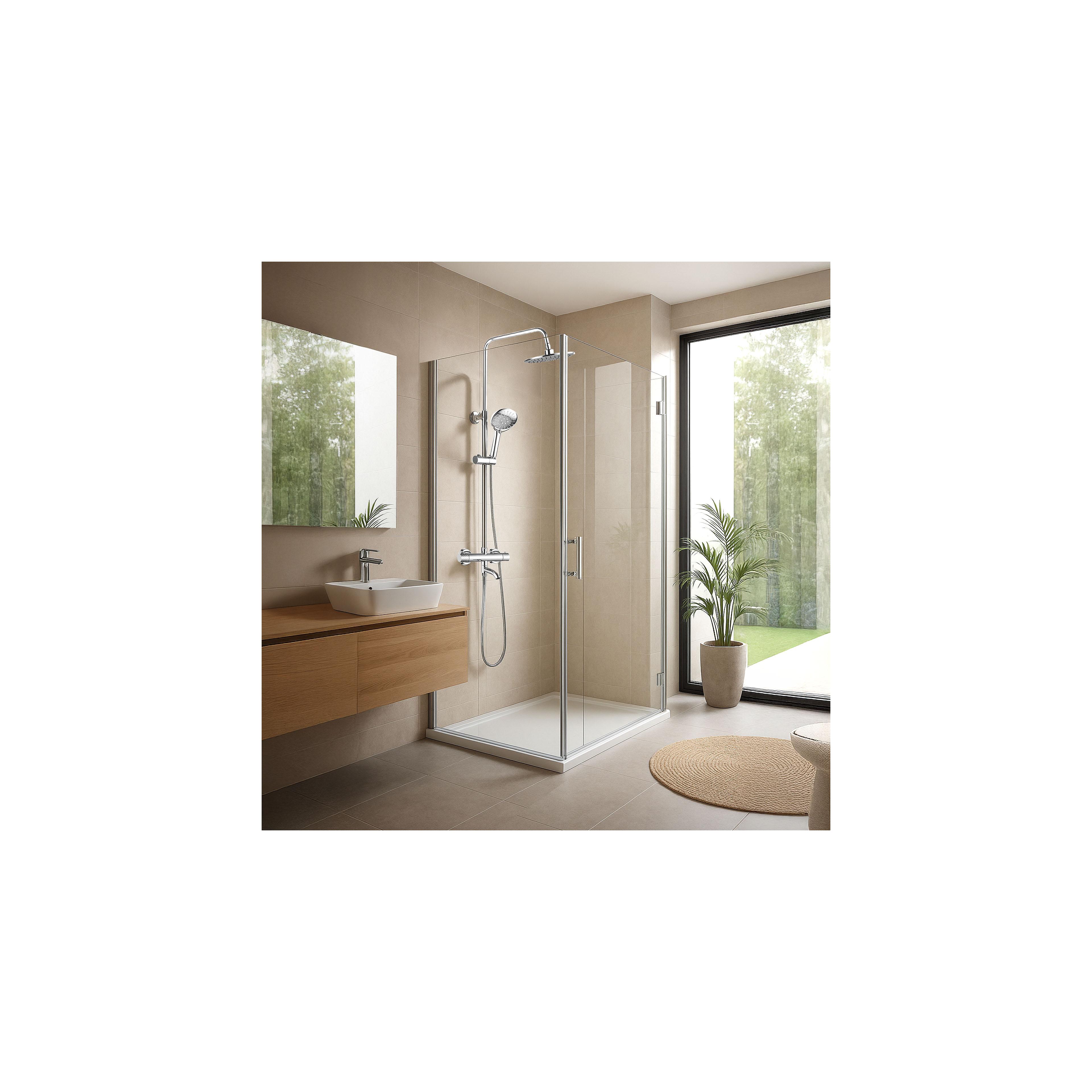 Thermostatic shower system Rea Lungo Diamond Chrome