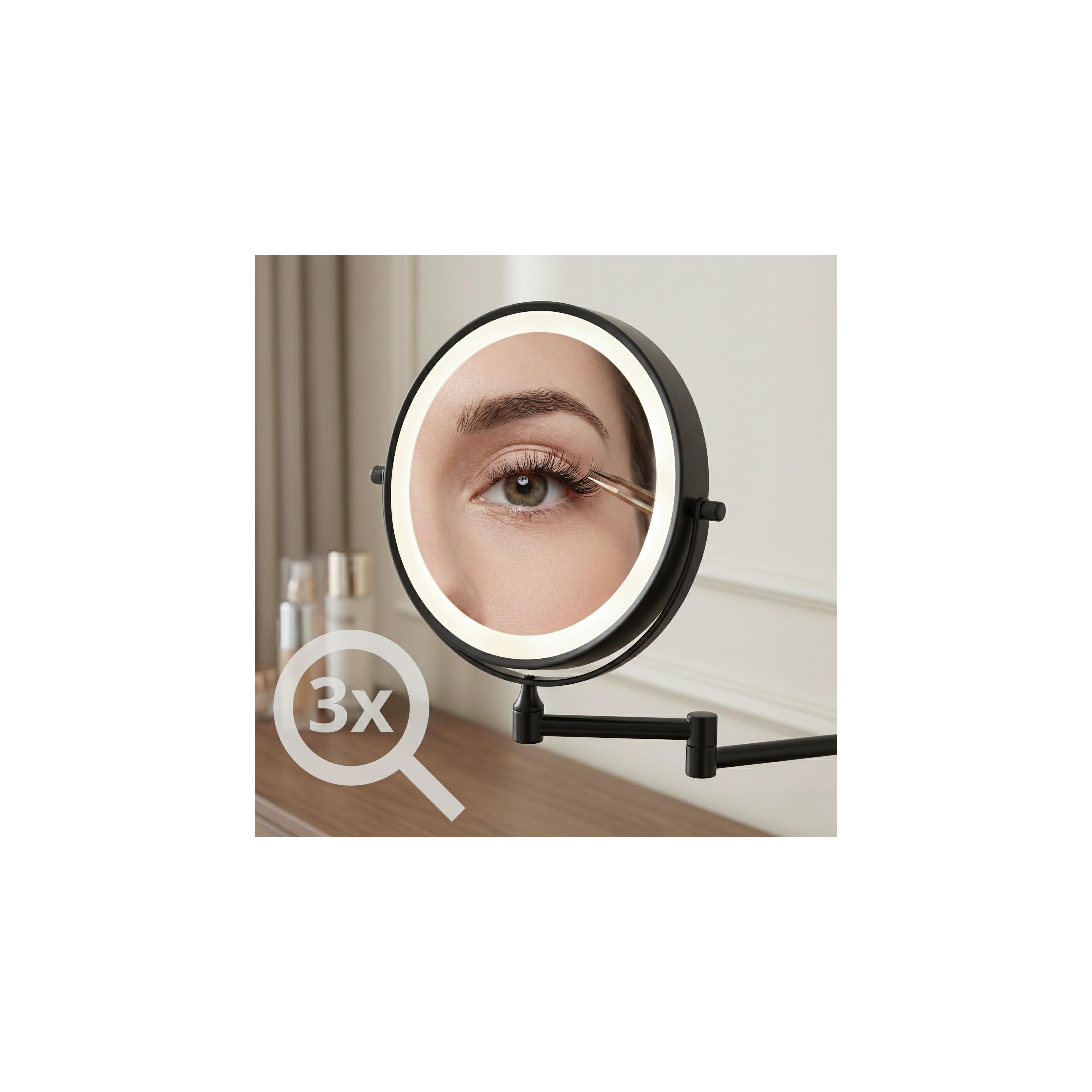 Miroir LED Glow Black