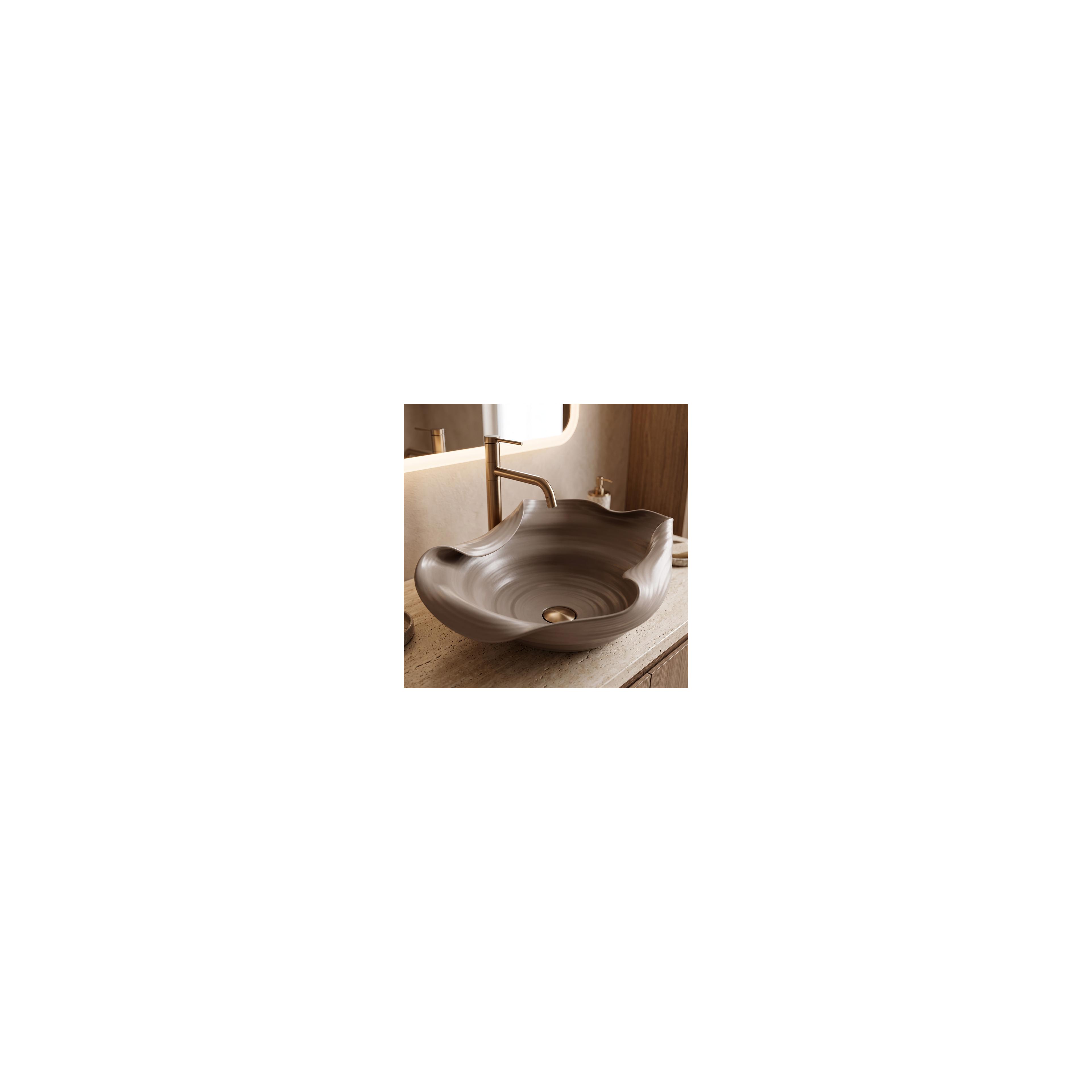 Ceramic Countertop Basin REA HM-66TB Handmade ART