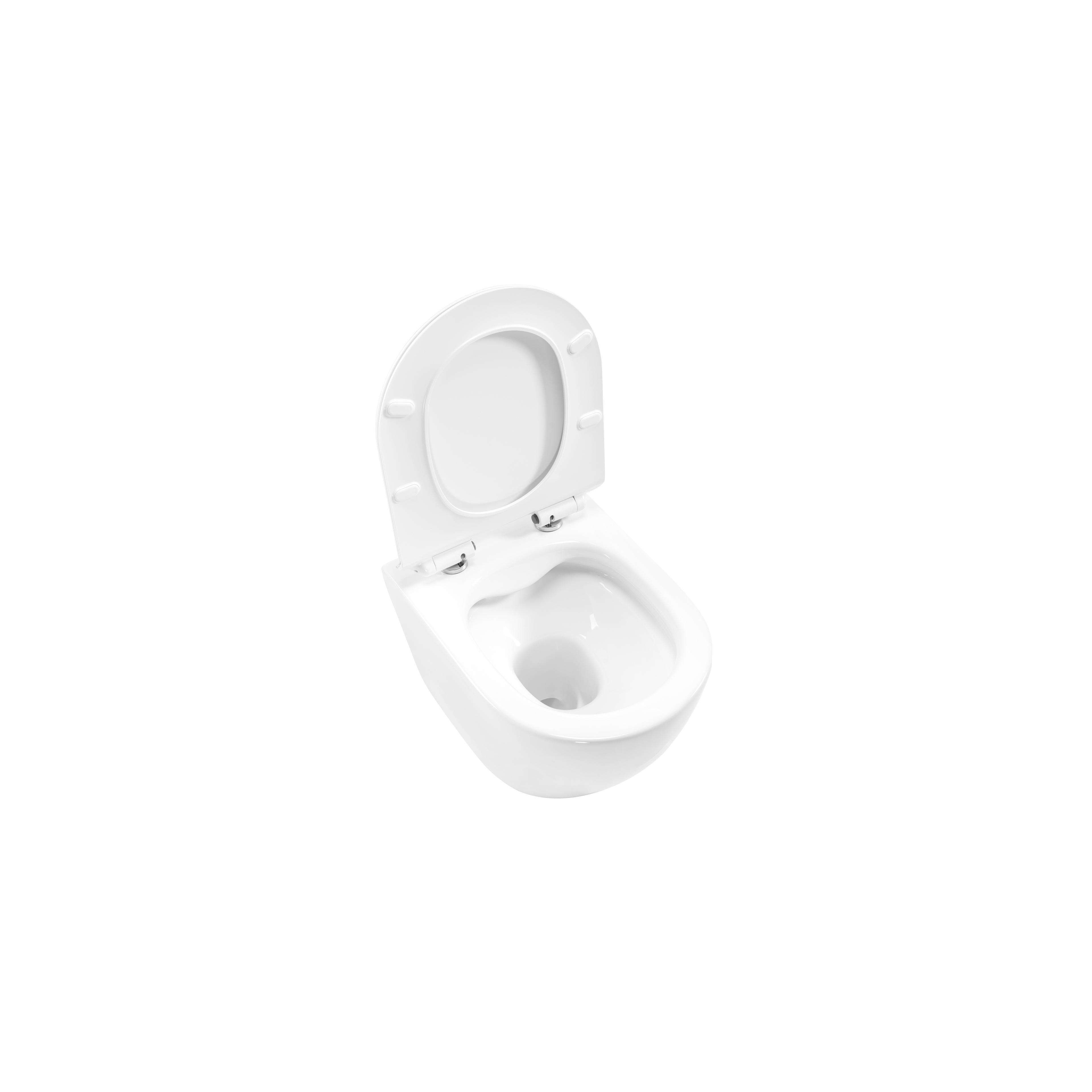 Komplekts: Carlo plakanais mini tualetes pods bez malas + Carlo Mini Bidet