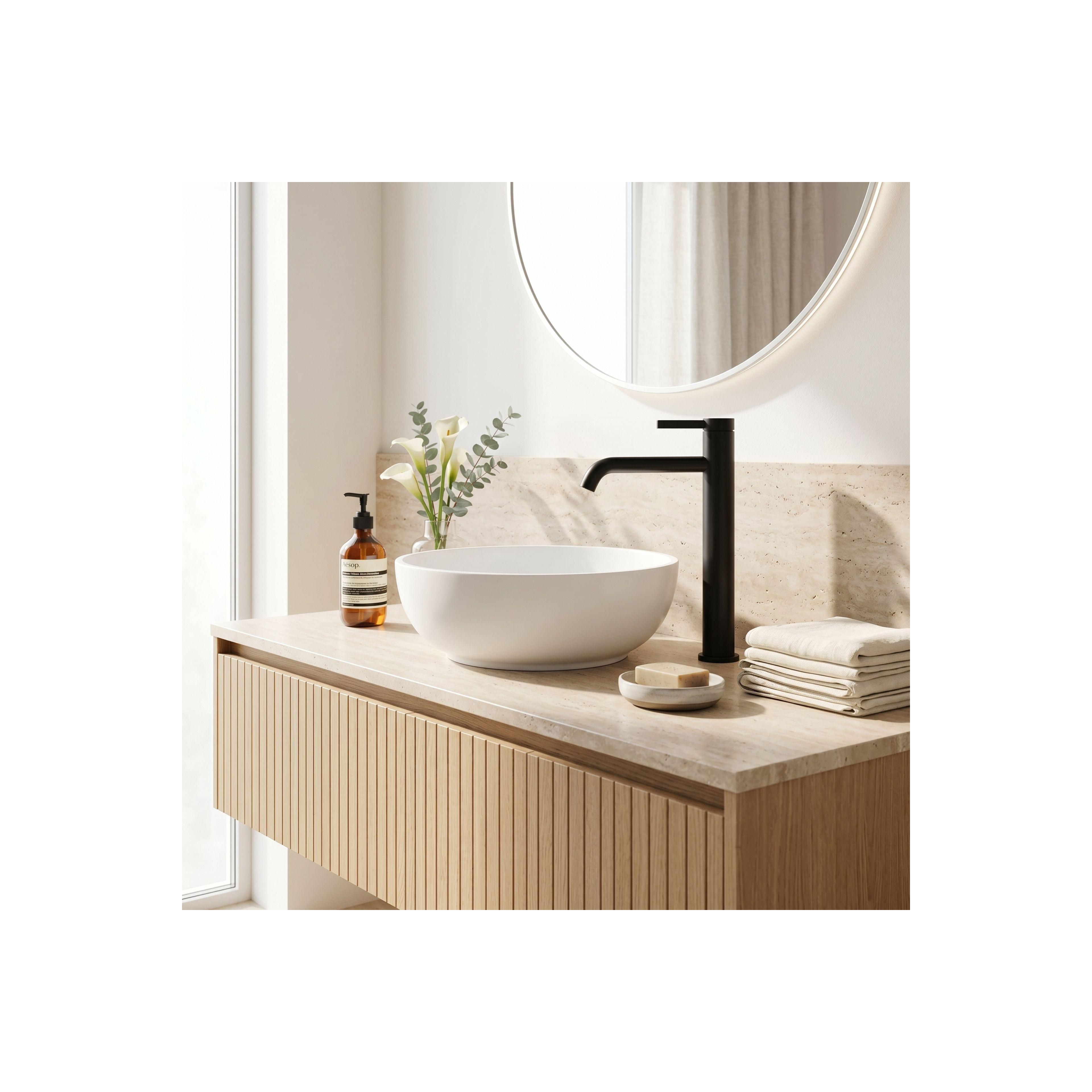 Waschbeckenarmatur Rea Rivo Black High