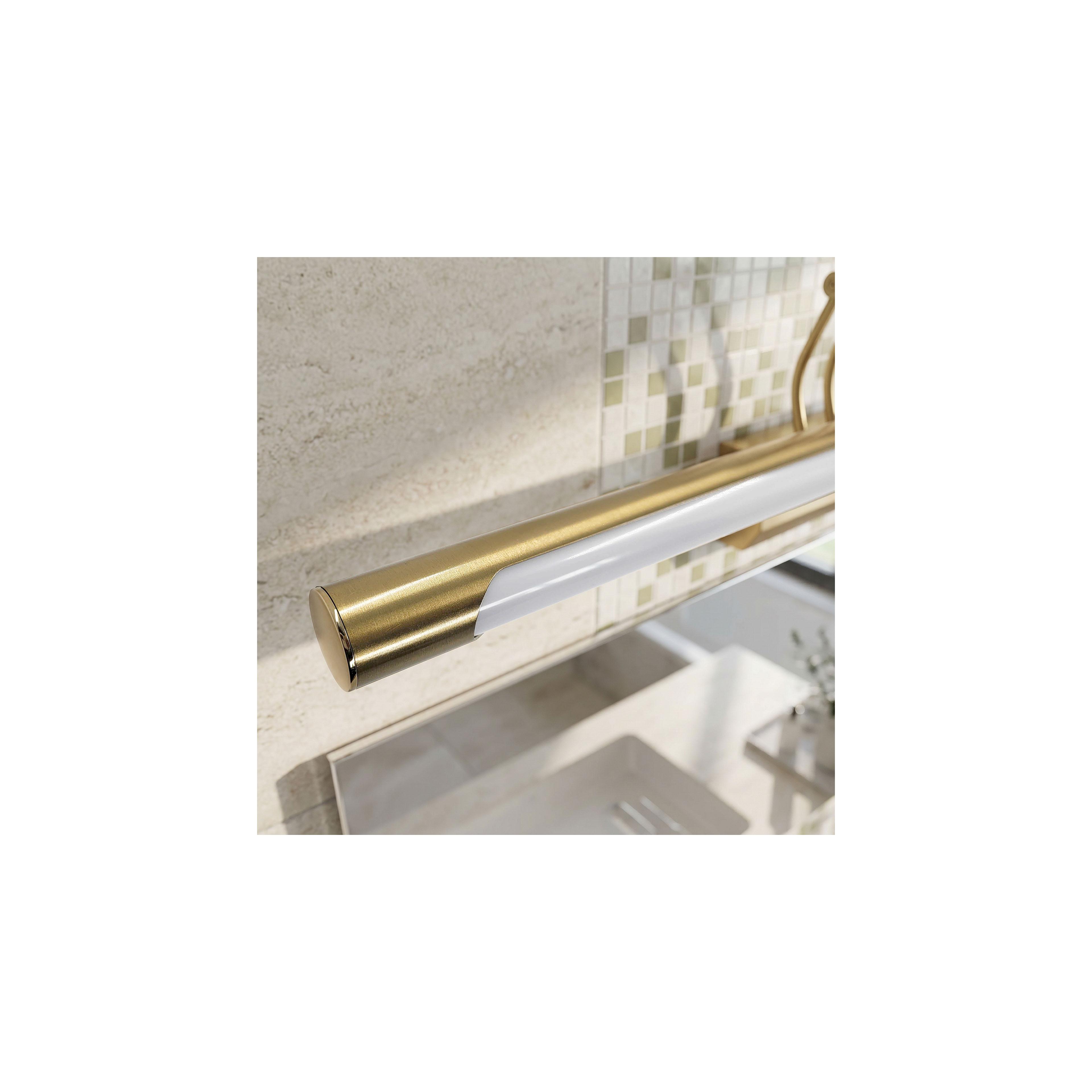 Badrum vägg LED-lampa SWE024-1W 80cm Brush Gold