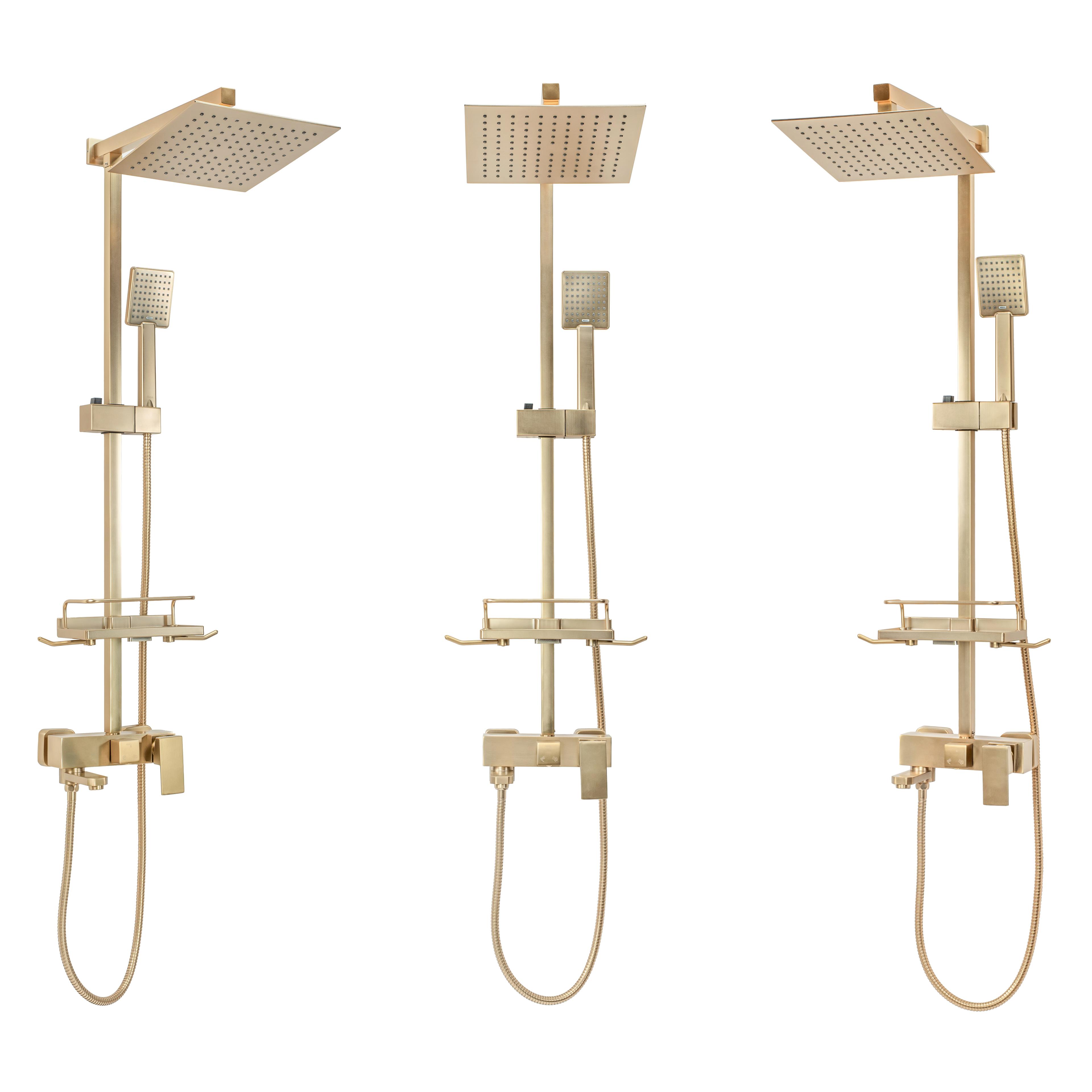 Komplet za prhanje REA JACK BRUSHED GOLD