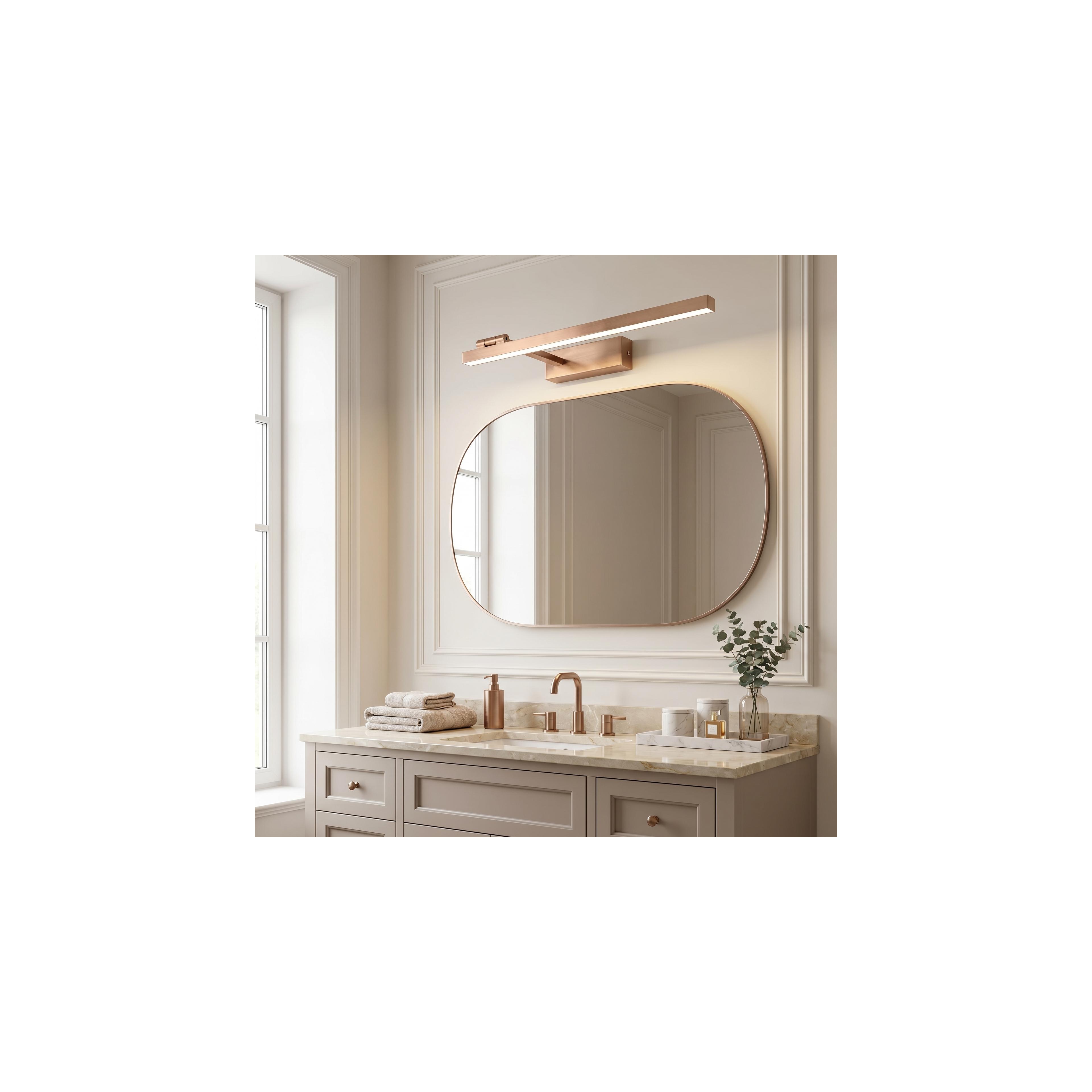 Vannitoa seina LED-valgusti SWE038-1W 60cm BRUSH COPPER