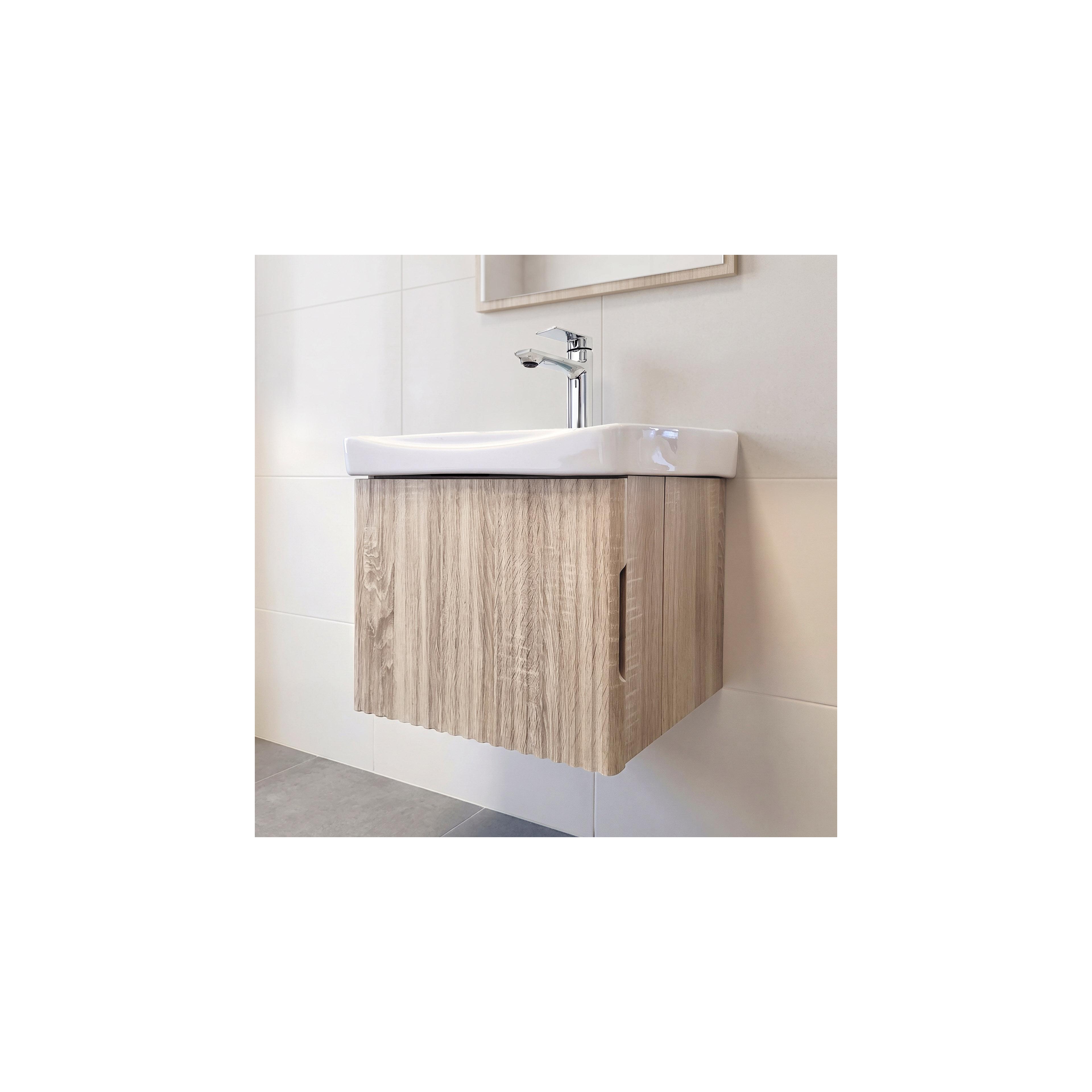 Szafka łazienkowa z umywalką Rea  DB85-50-3 Orio Light 50cm