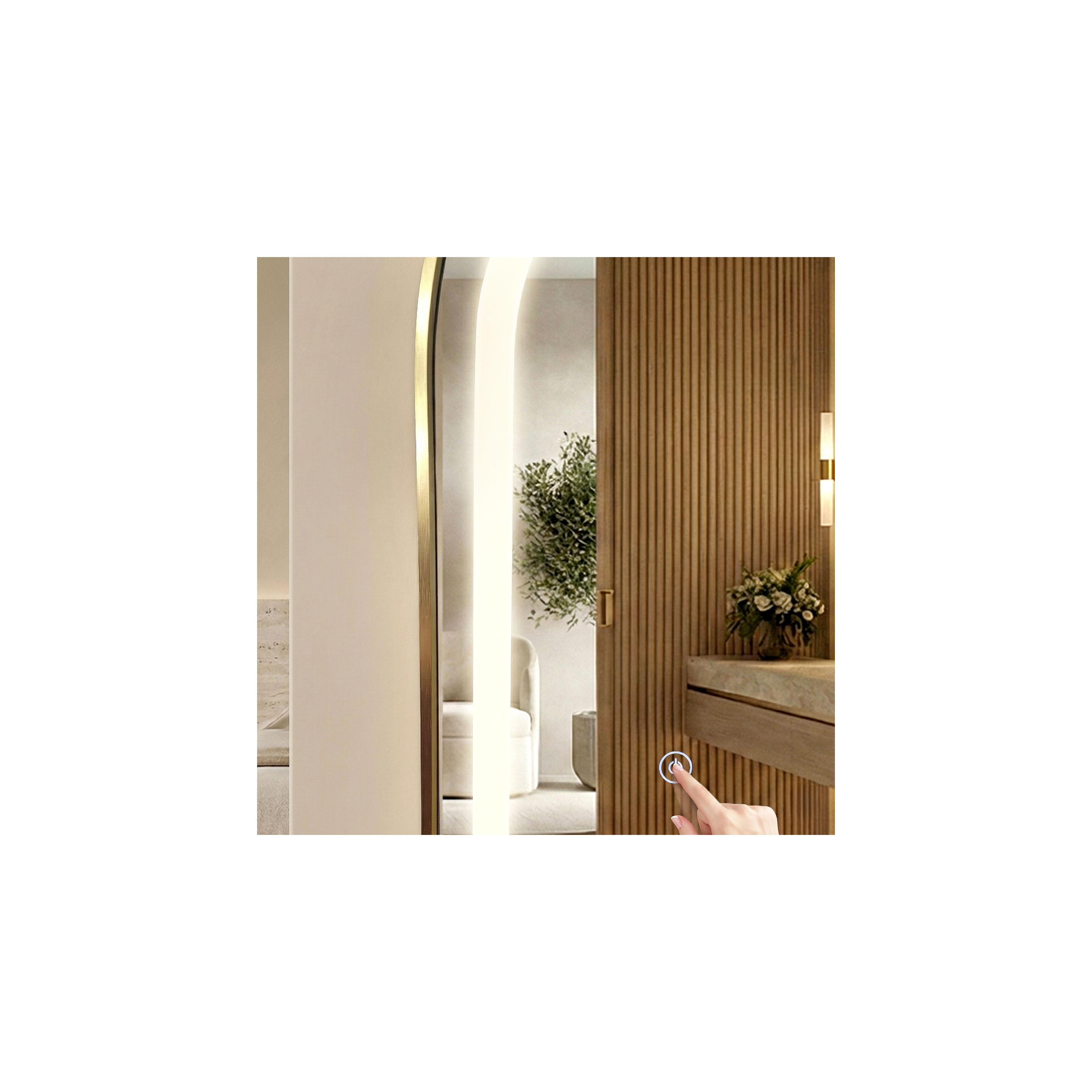 Miroir LED Orbit 60x170cm Brush Gold