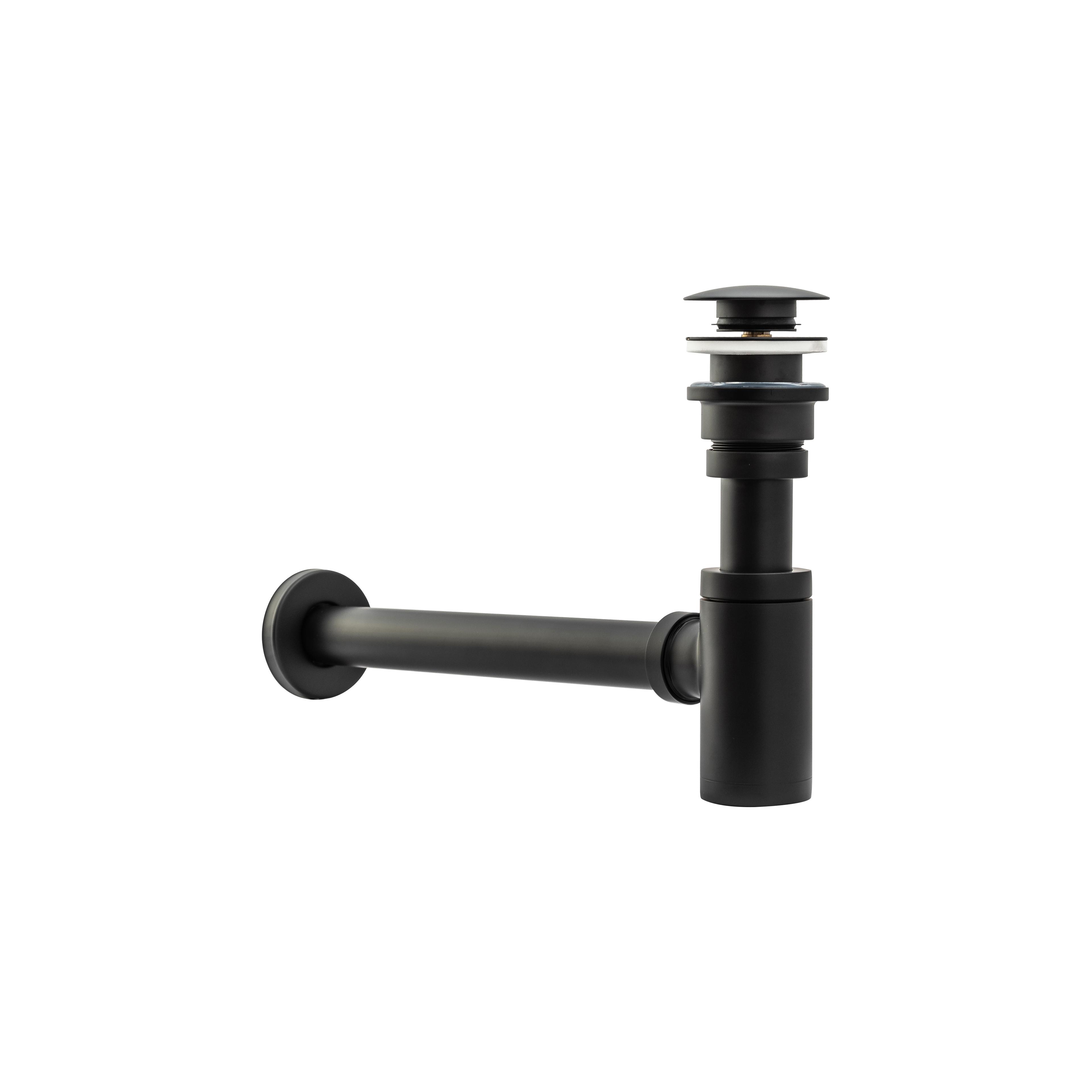 Siphon de lavabo REA Black Mat