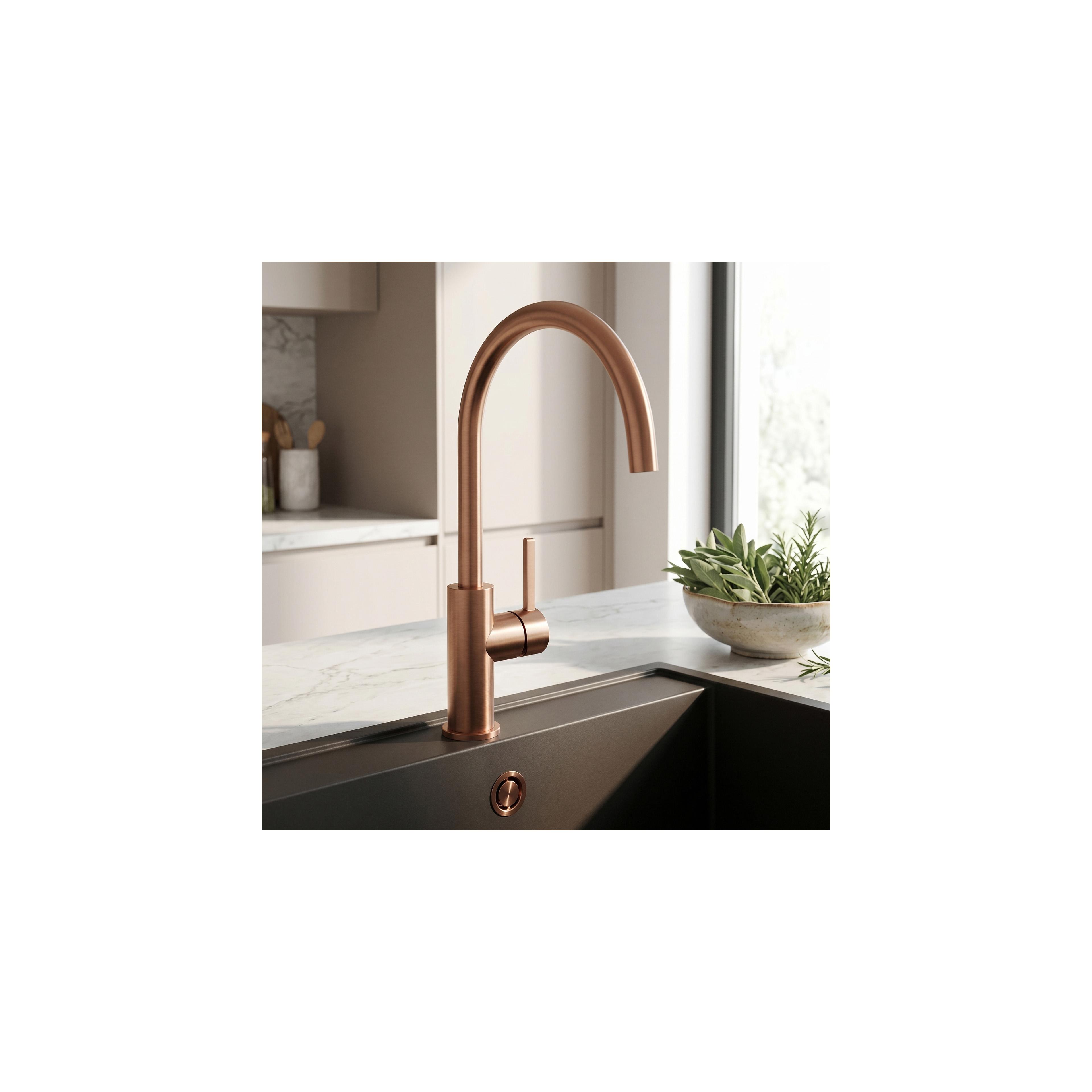 Kitchen faucet REA Rivo Brush Copper