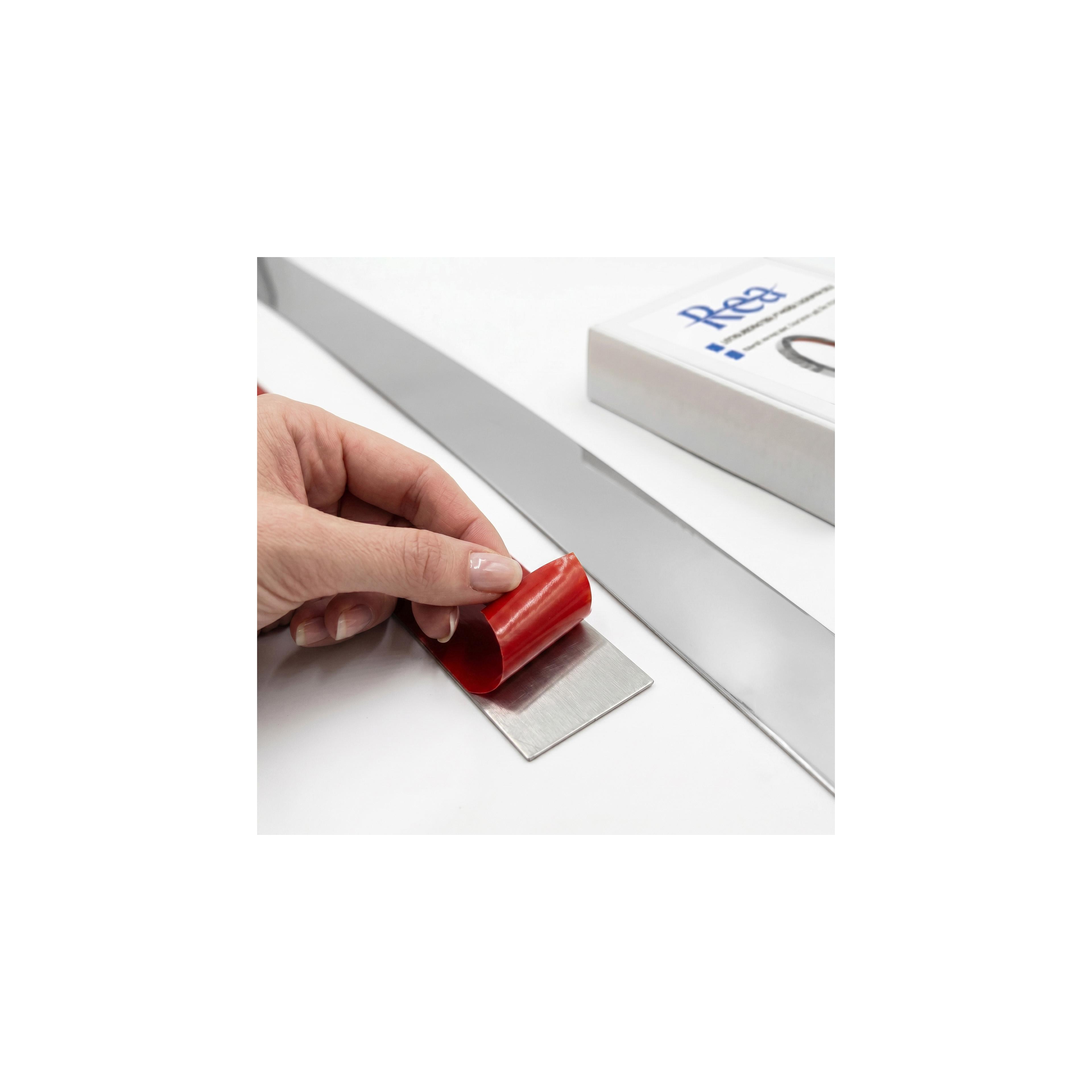Self-adhesive decorative trim Rea P14454CC 3,8cm Silver