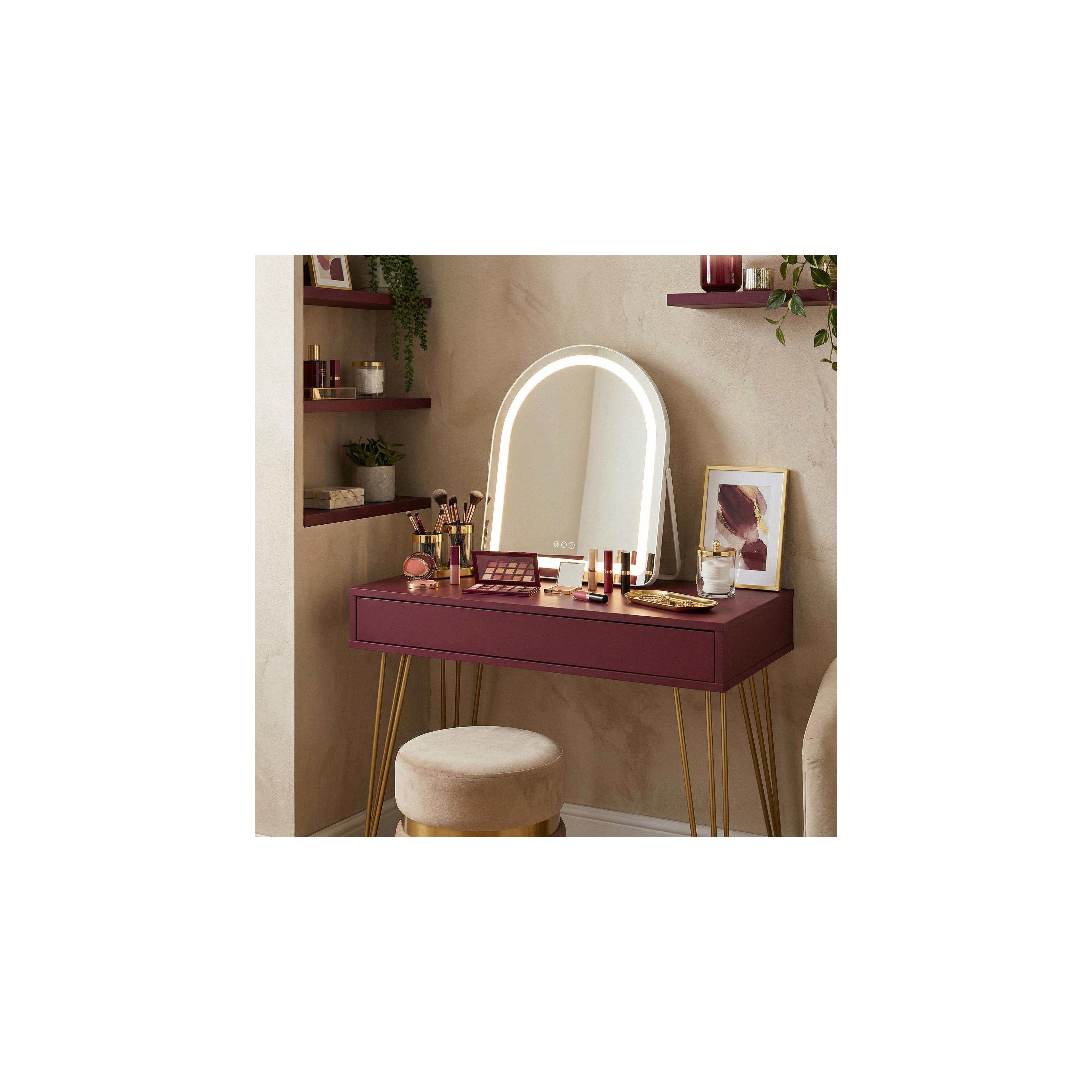 LED-spegel GLAM White 40x45cm