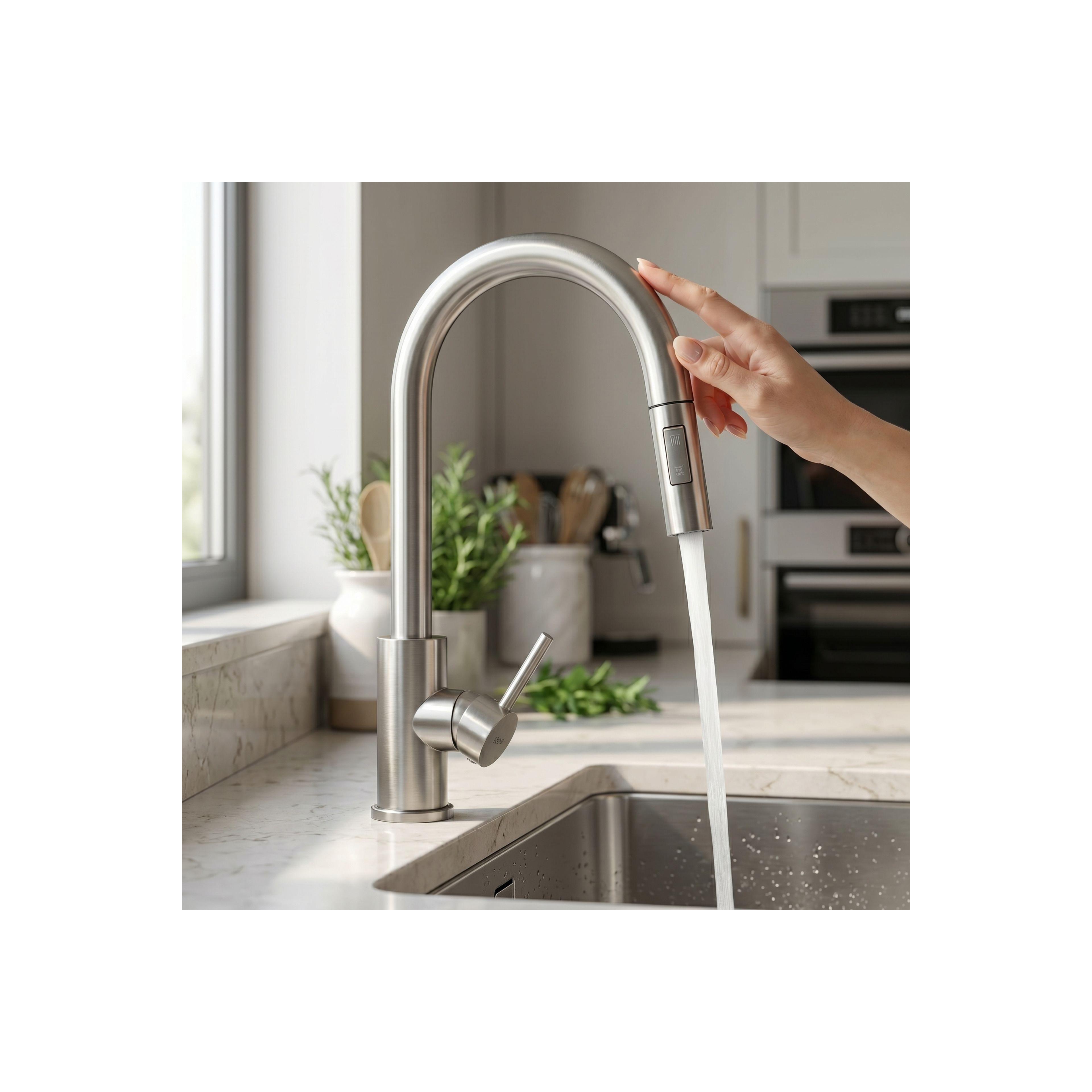 Kitchen faucet Fresh Touch Brush Nickel