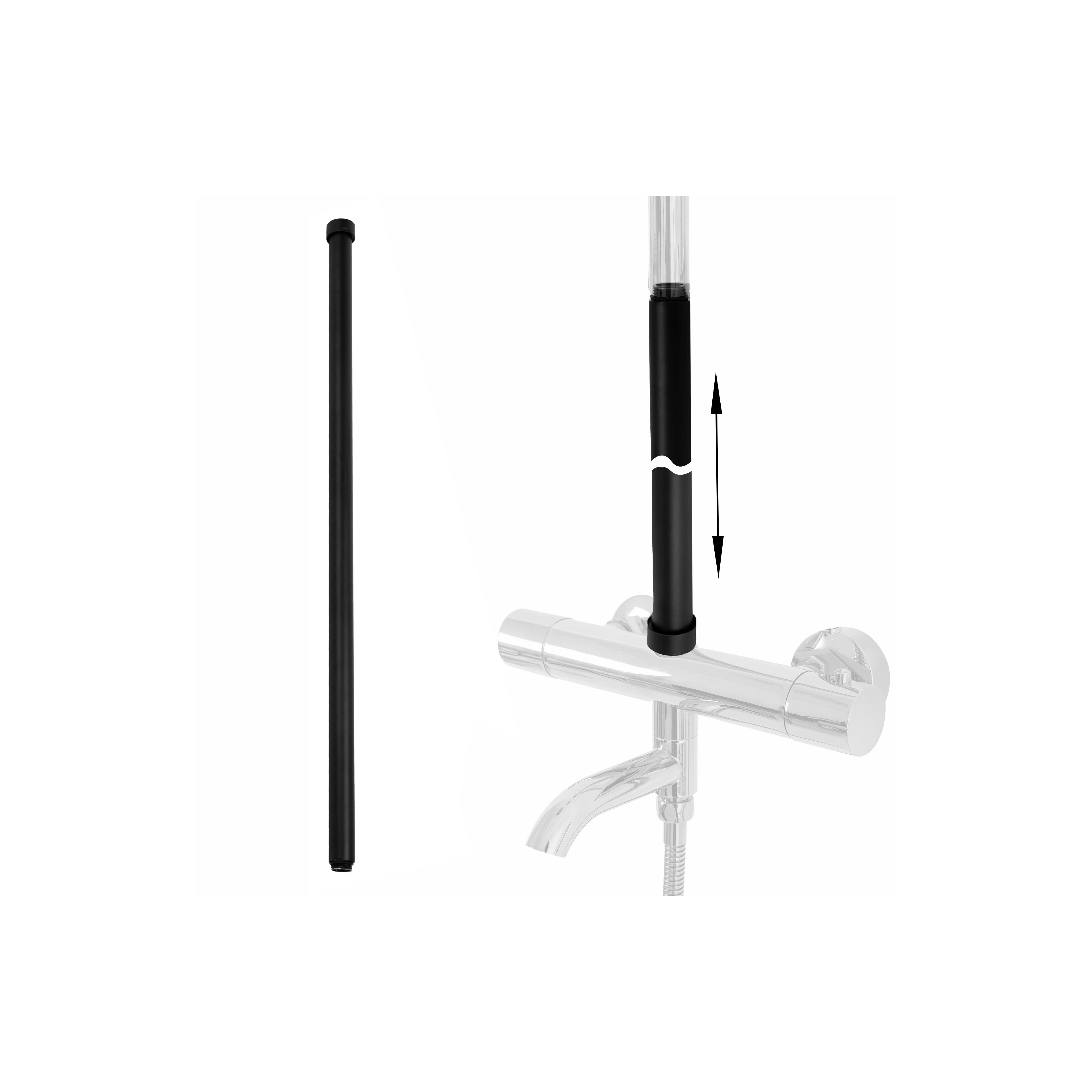 Jatke BLACK kylpyamme- ja suihkusarjalle, 60 cm
