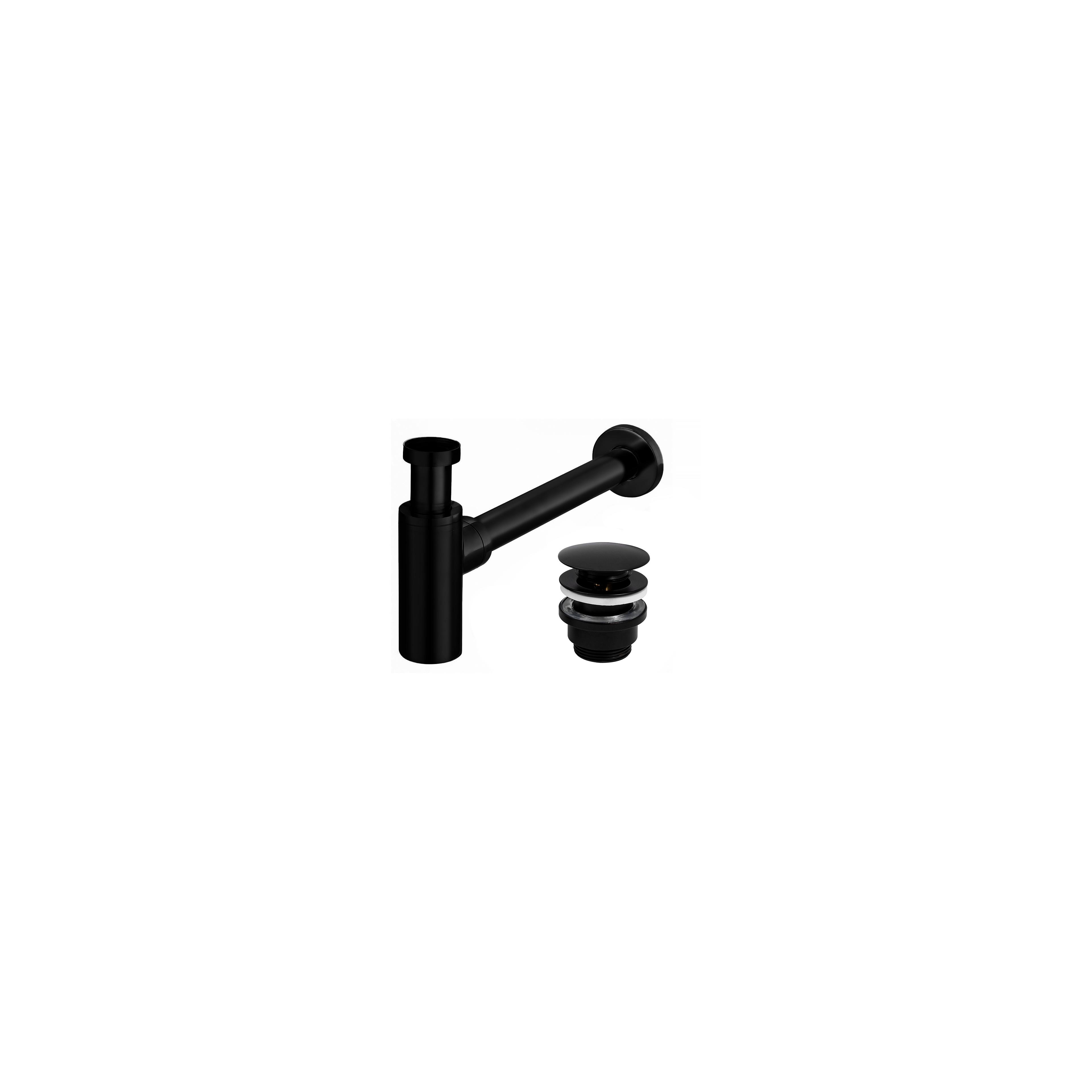 Siphon de lavabo REA Black Mat