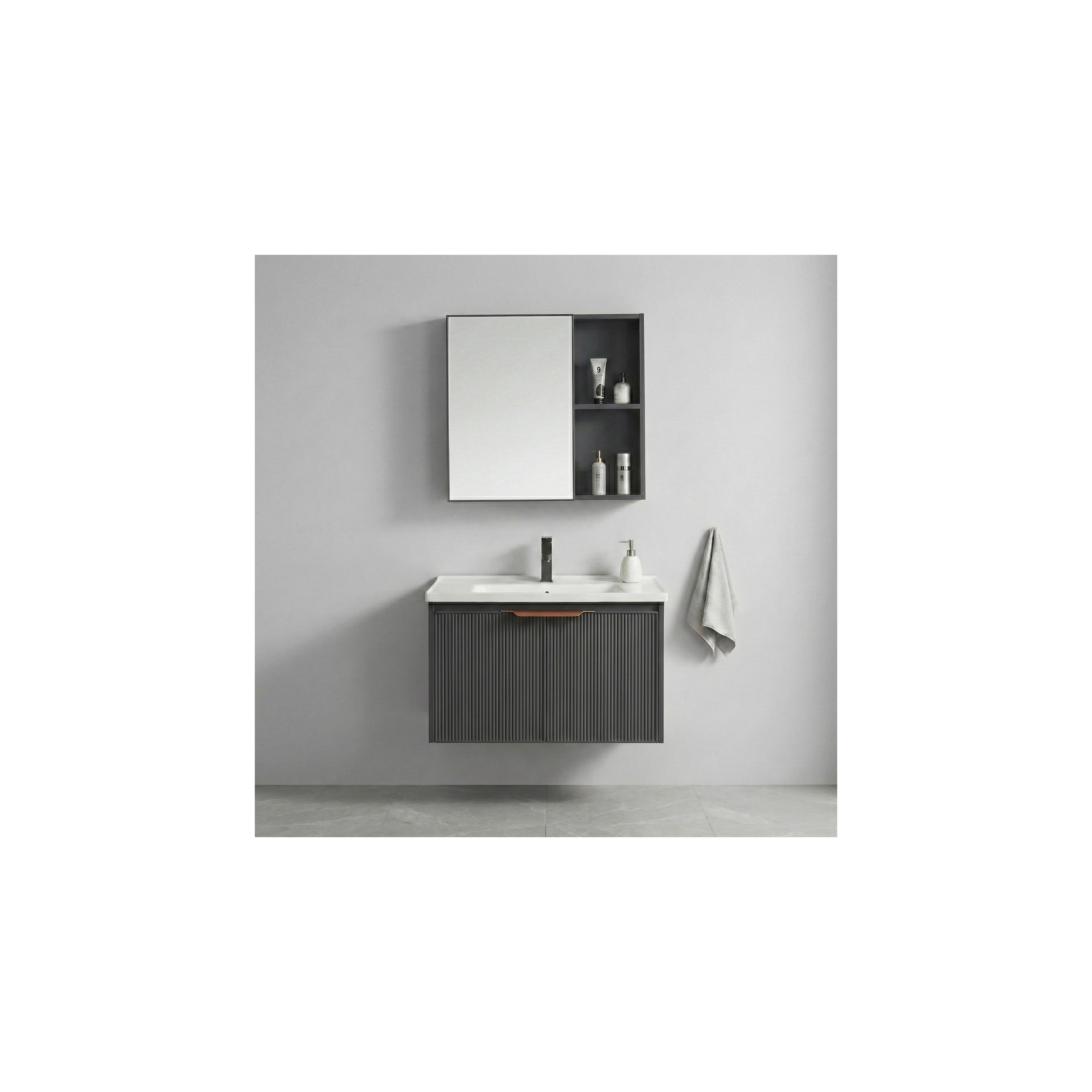 Bathroom furniture set with washbasin Mario 60cm Grey