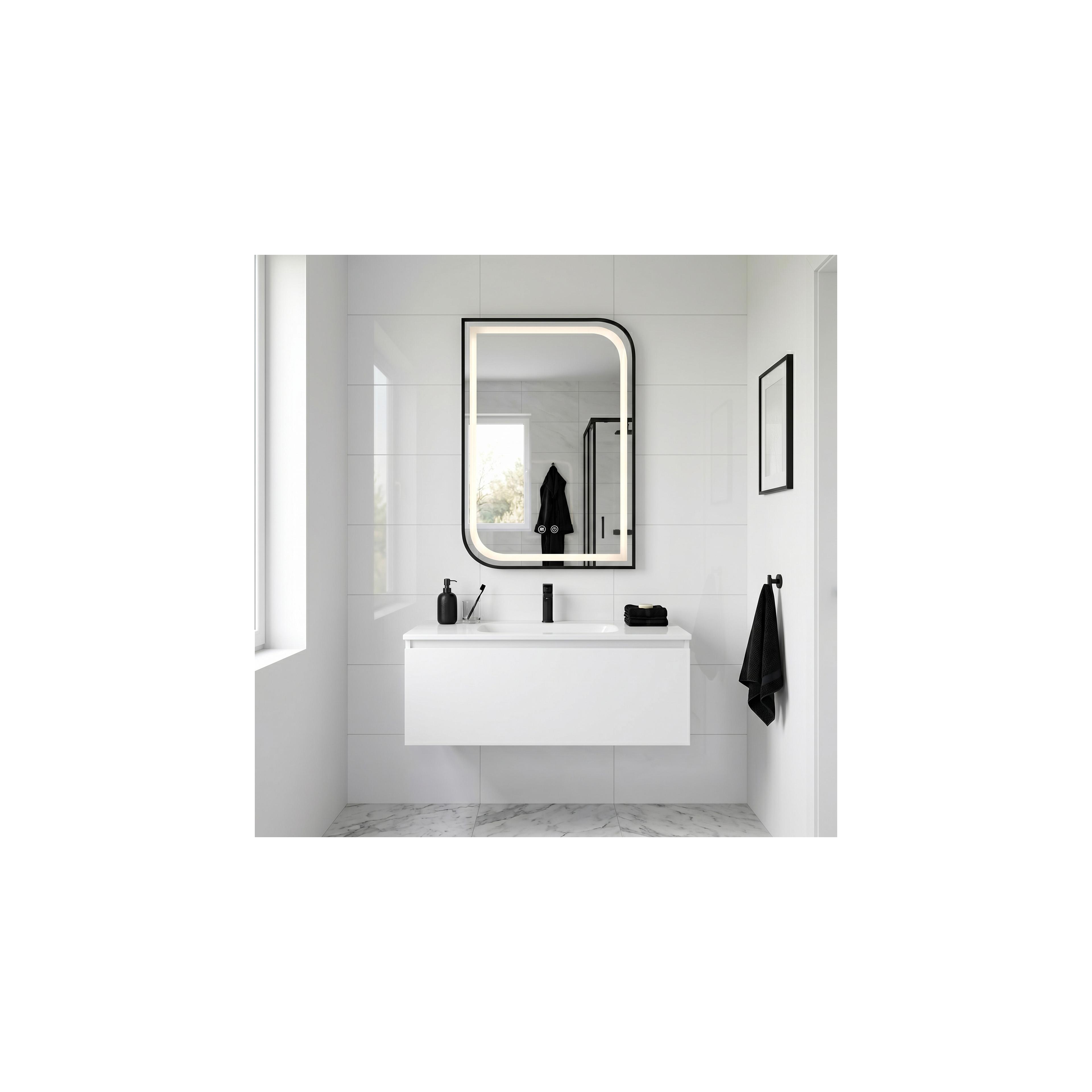 Espejo LED ZONE 80X60 BLACK