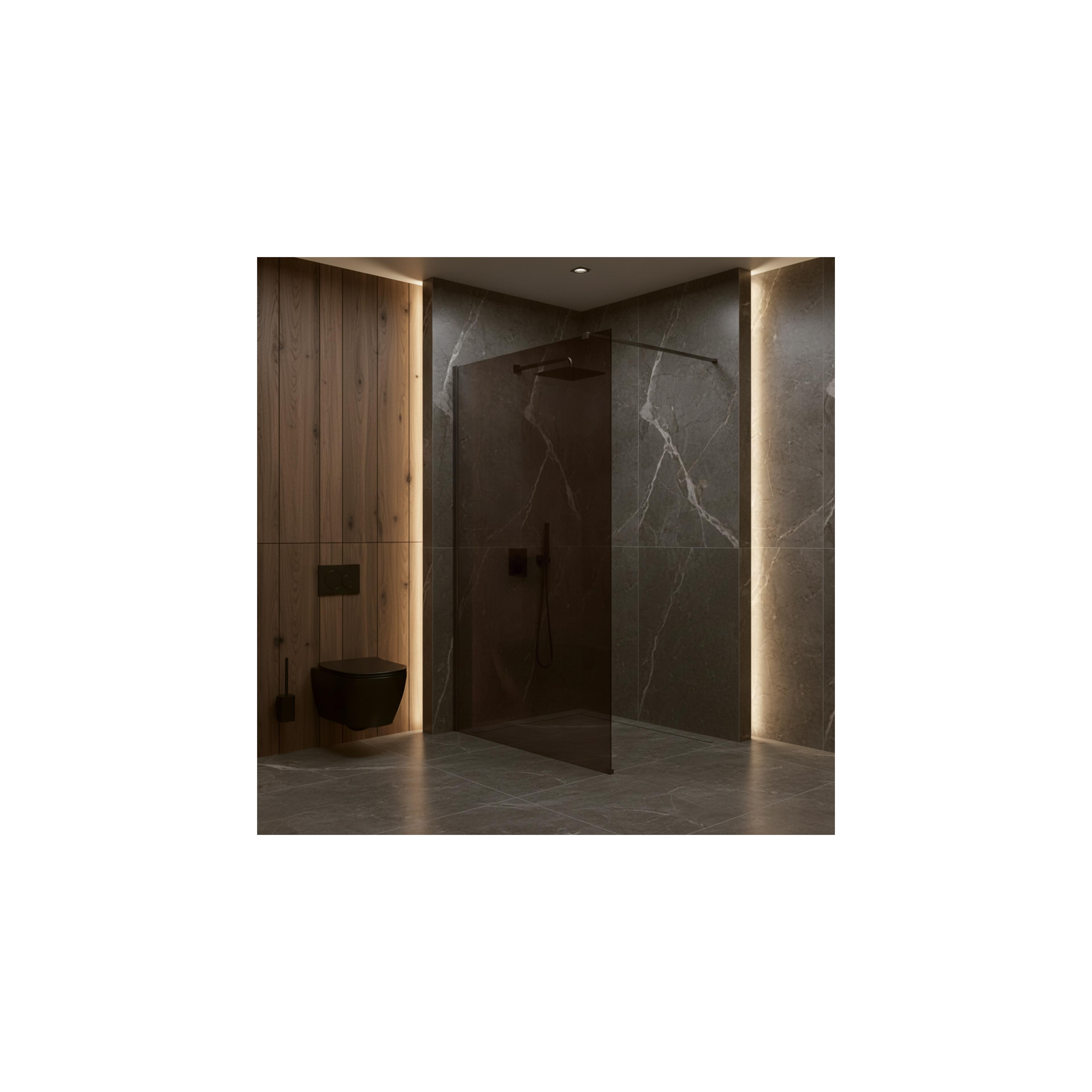 Paroi de douche Rea Flexi Brown / Titan 80