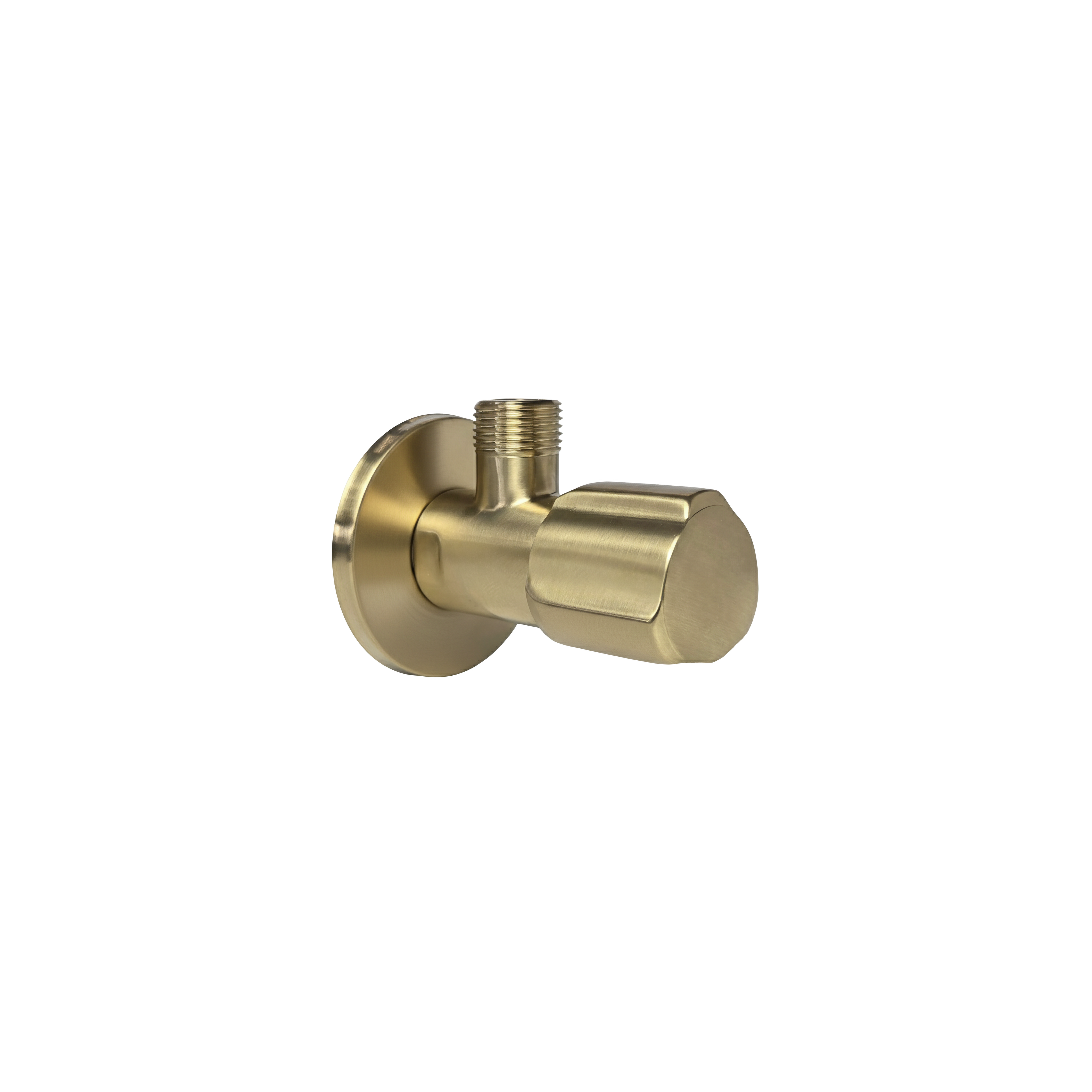Robinet d’angle 02  1/2" x 3/8" Brush Gold